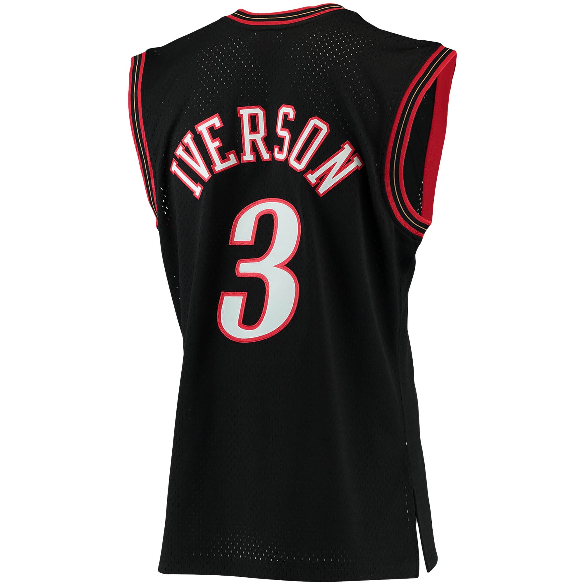 Allen Iverson Philadelphia 76ers Mitchell & Ness 2000\/01 Big & Tall Hardwood Classics Swingman Jersey - Black