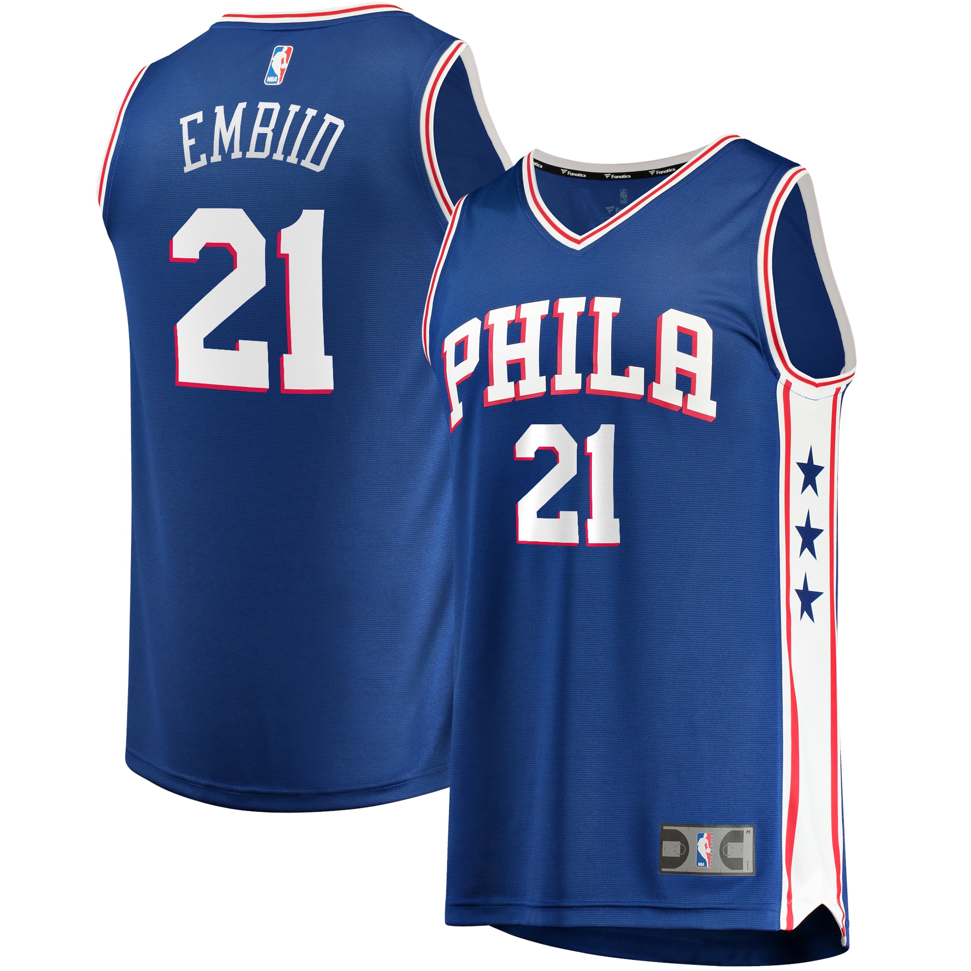 Joel Embiid Philadelphia 76ers Fanatics Youth Fast Break Player Jersey - Icon Edition - Royal