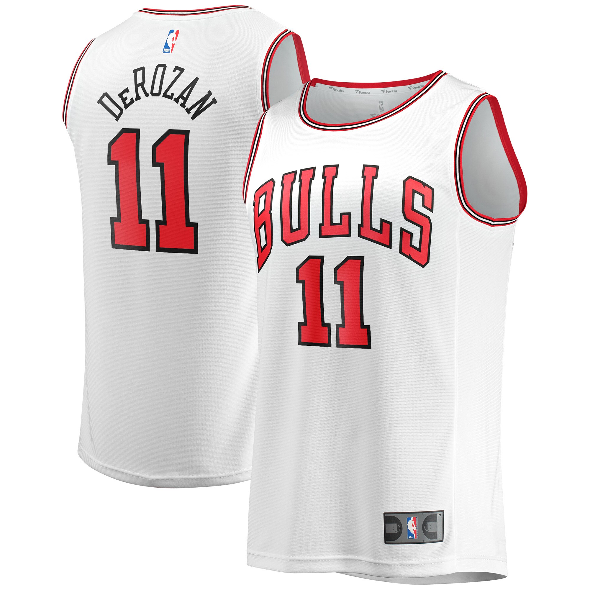 DeMar DeRozan Chicago Bulls Fanatics Fast Break Replica Jersey - Association Edition - White