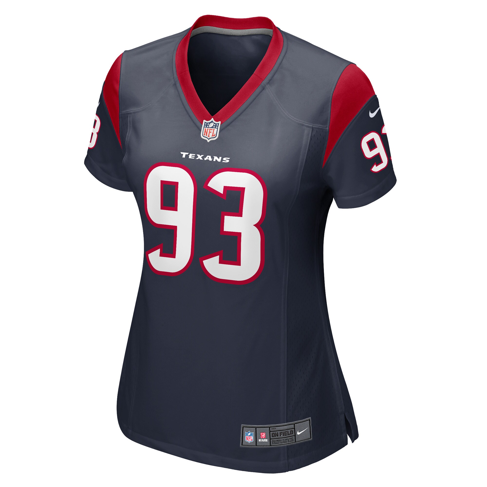 Kurt Hinish Houston Texans  Women's Game Player Jersey - Navy