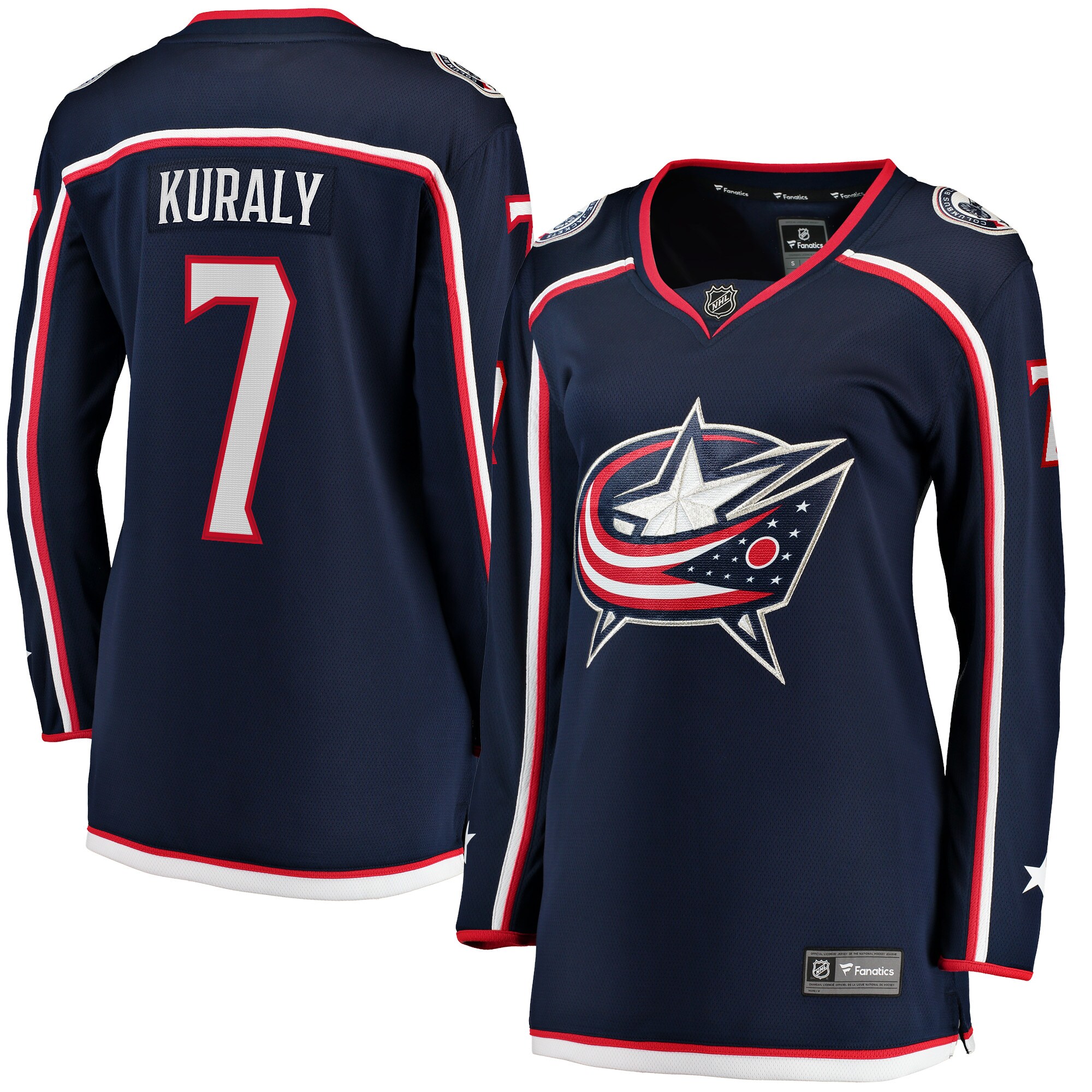 Sean Kuraly Columbus Blue Jackets Fanatics Women's Home Breakaway Player Jersey - Navy