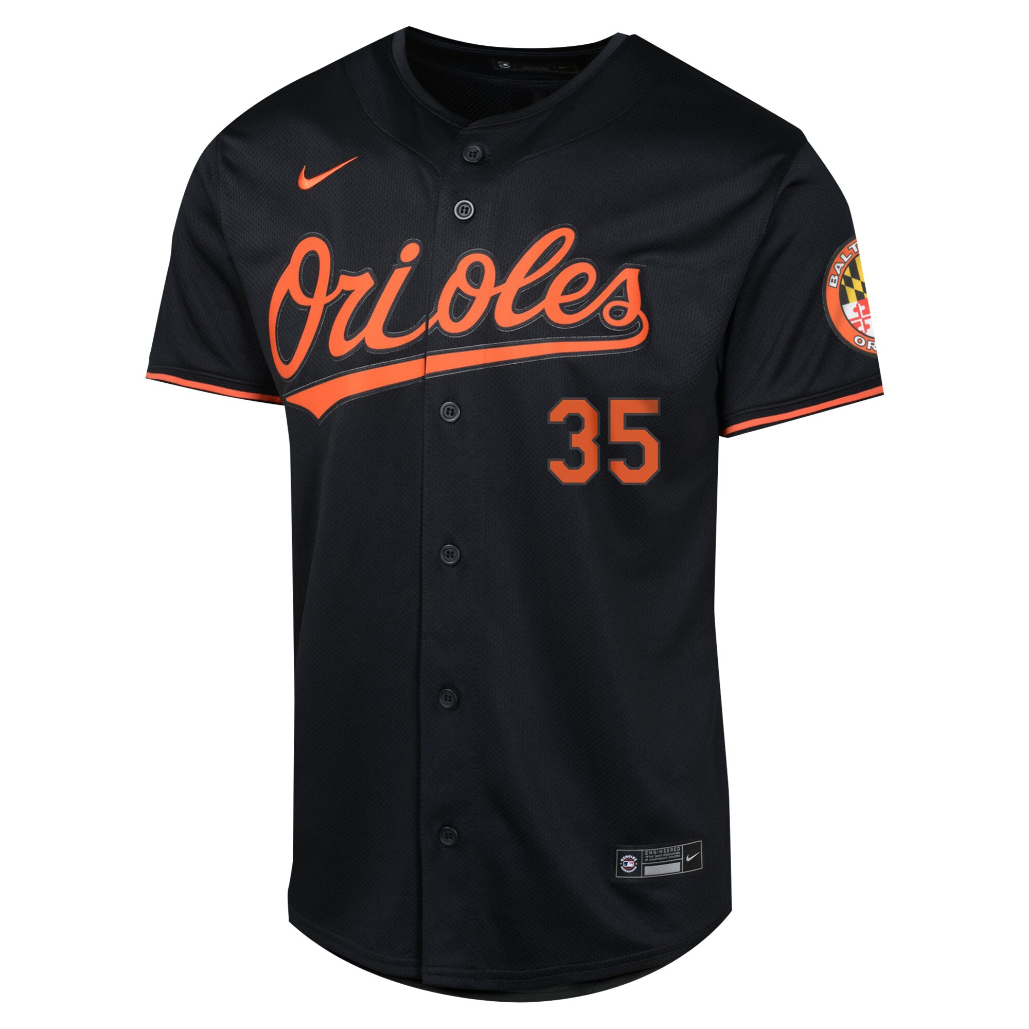 Adley Rutschman Baltimore Orioles  Youth Alternate Limited Player Jersey - Black