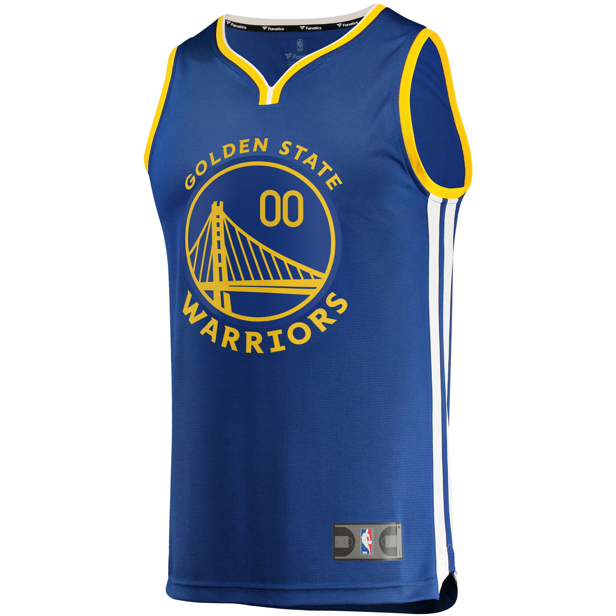 Golden State Warriors Fanatics Youth 2019\/20 Fast Break Custom Replica Jersey Royal - Icon Edition