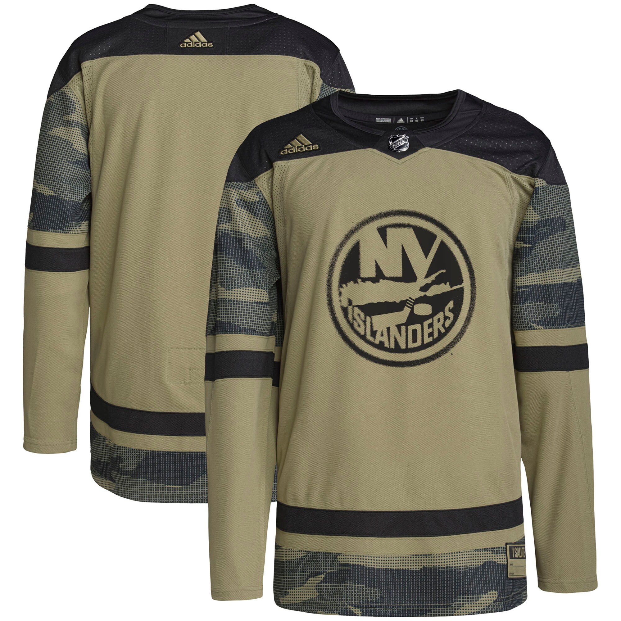 New York Islanders adidas Military Appreciation Team Authentic Practice Jersey - Camo