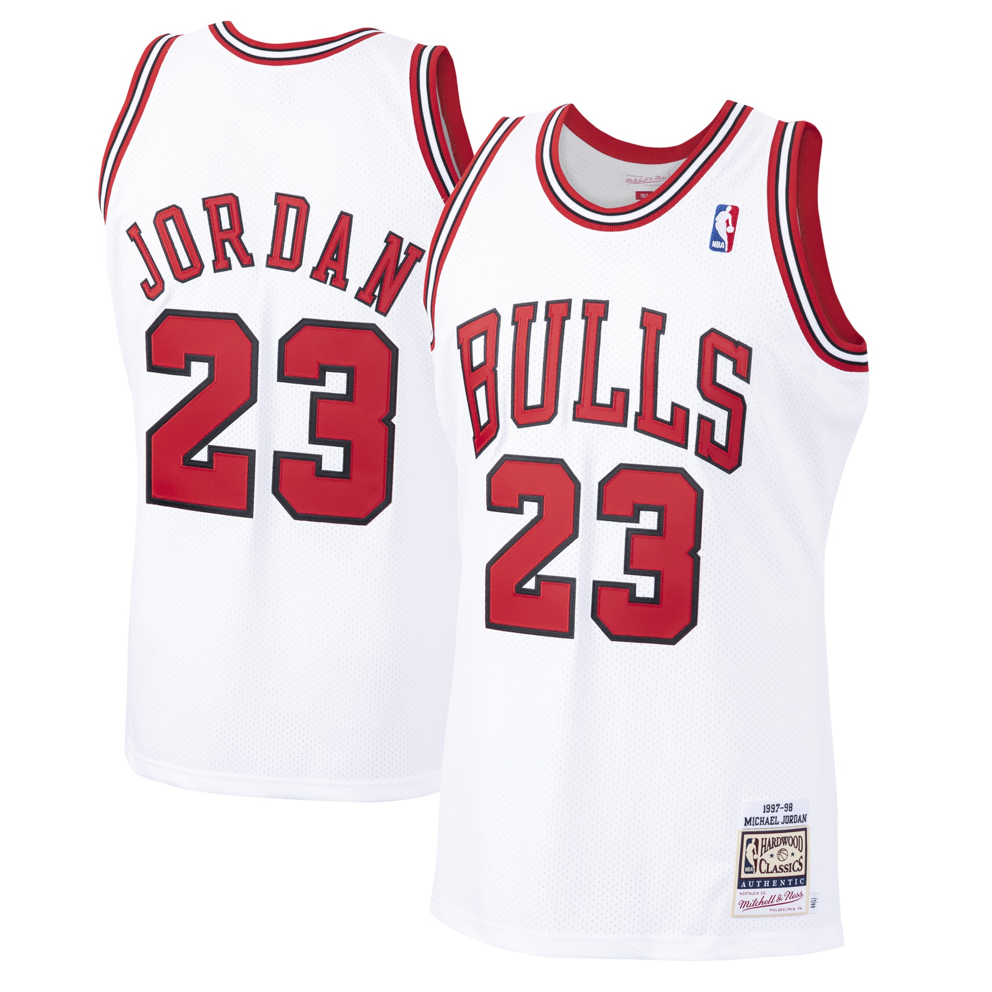 Michael Jordan Chicago Bulls Mitchell & Ness 1997\/98 Hardwood Classics Authentic Jersey - White