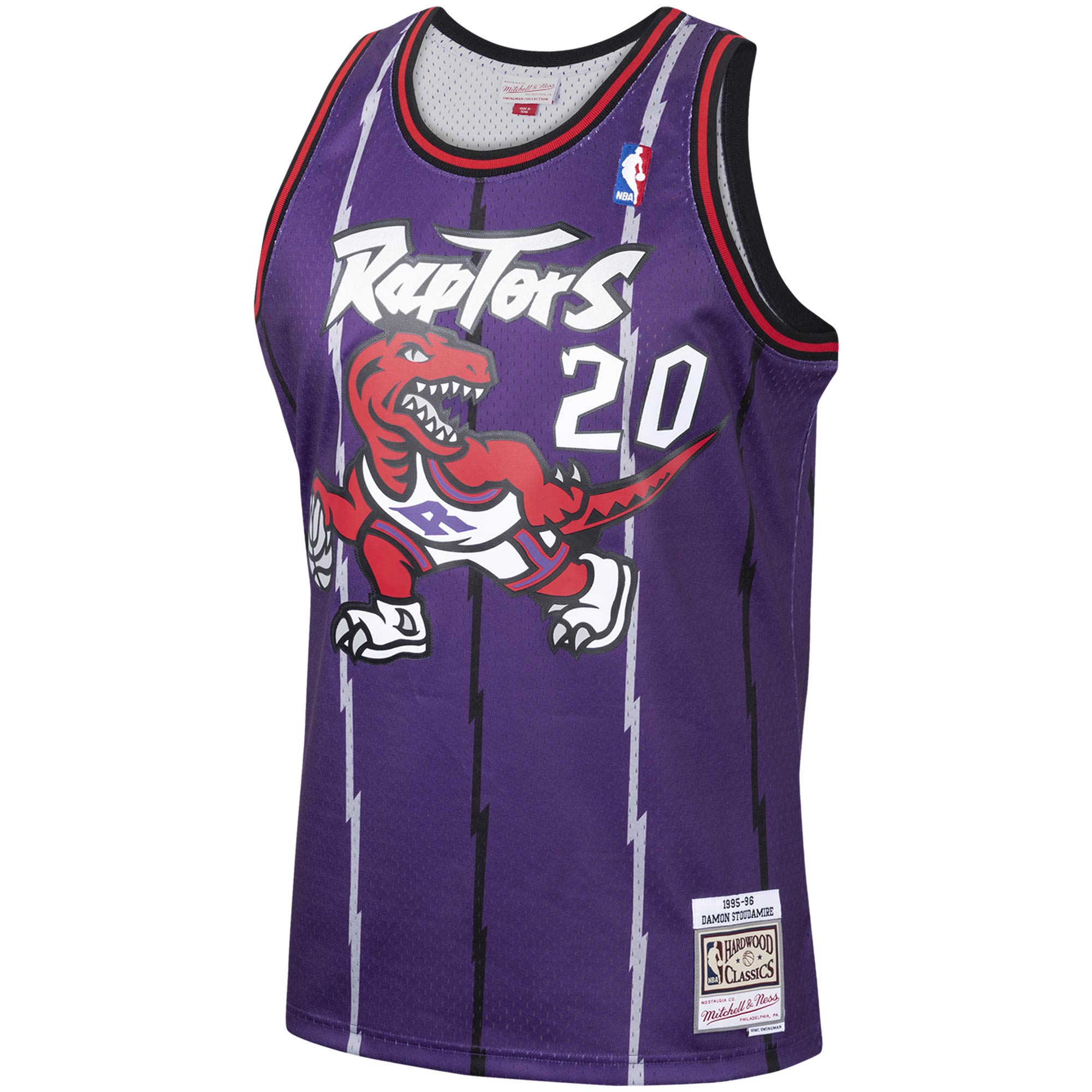 Damon Stoudamire Toronto Raptors Mitchell & Ness 1995\/96 Hardwood Classics Swingman Jersey - Purple