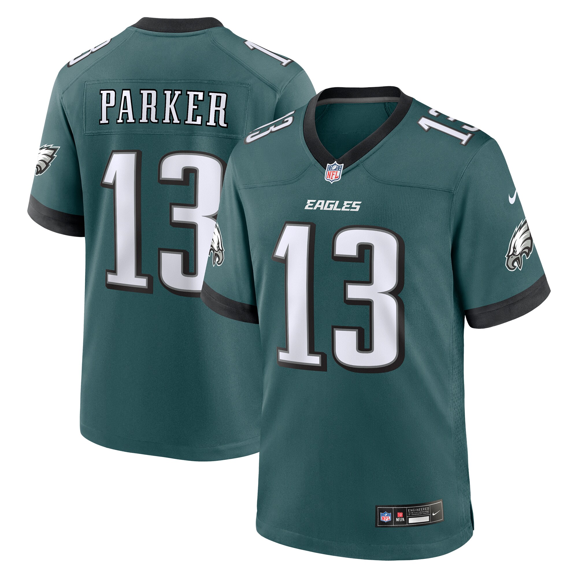 DeVante Parker Philadelphia Eagles   Game Jersey - Midnight Green