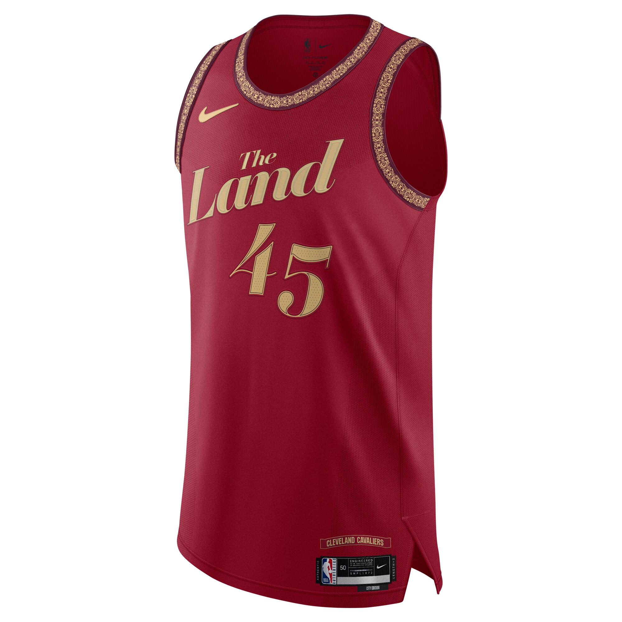 Donovan Mitchell Cleveland Cavaliers  Authentic Jersey - City Edition - Wine