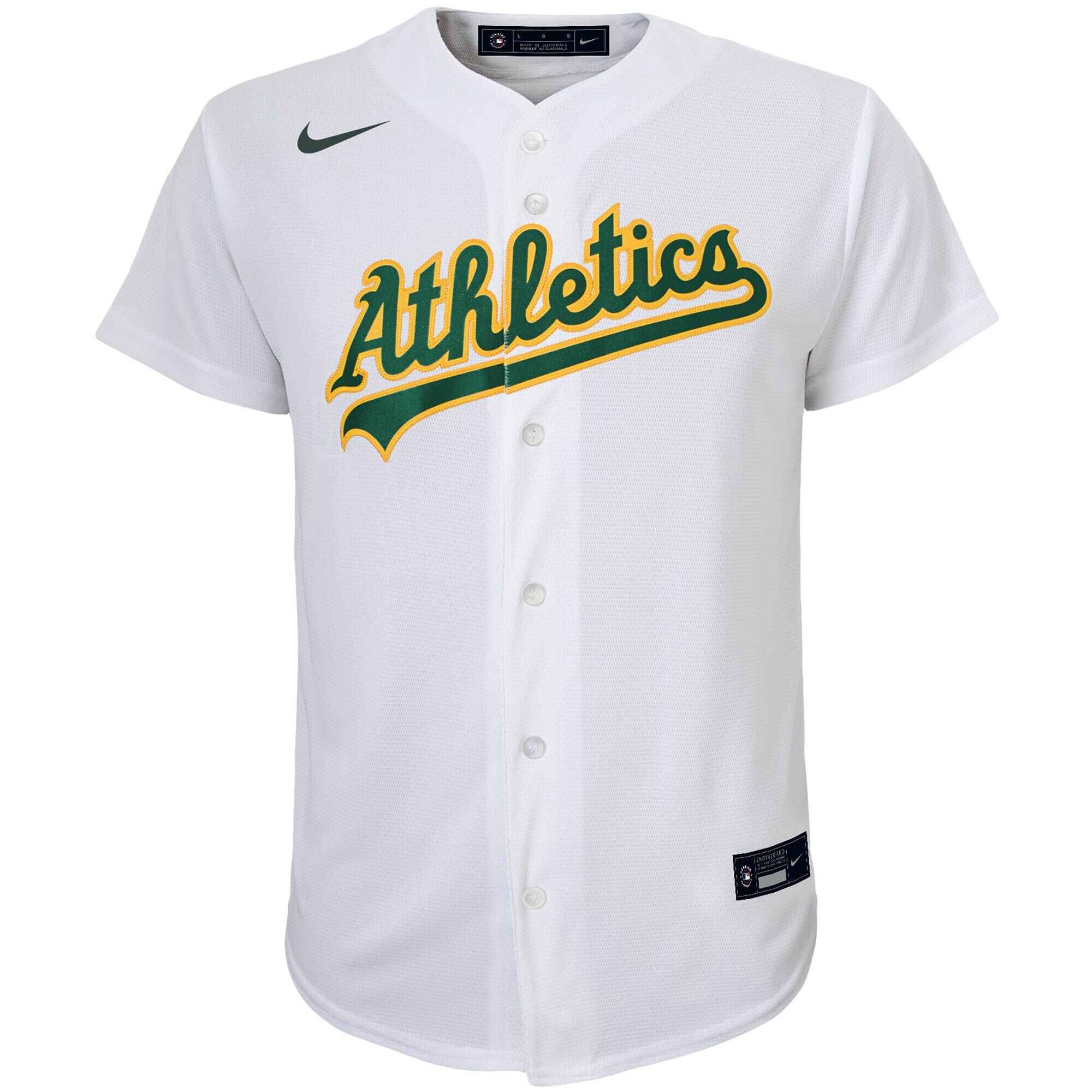 Oakland Athletics  Youth Home Replica Team Jersey - White
