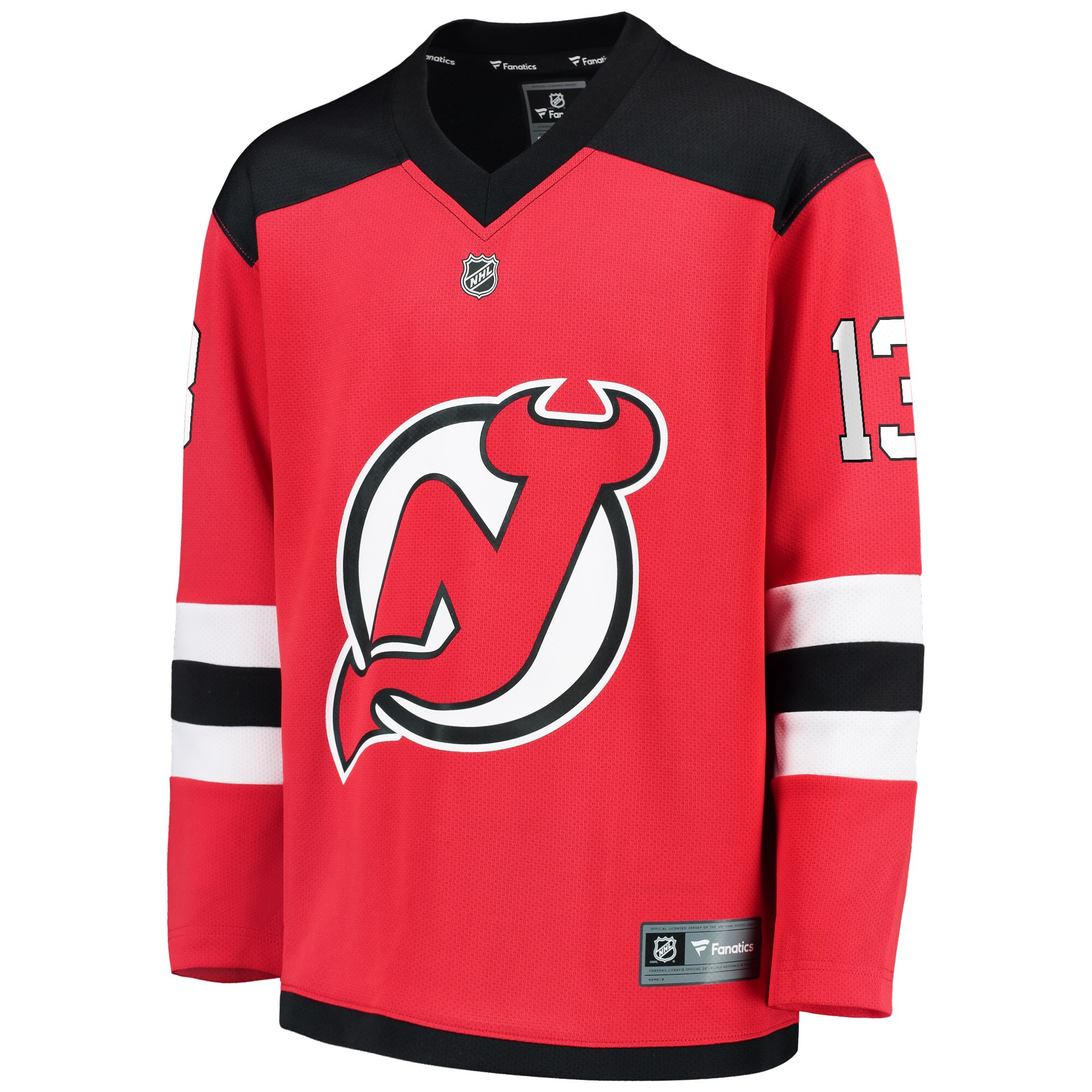 Nico Hischier New Jersey Devils Fanatics Youth Replica Player Jersey - Red