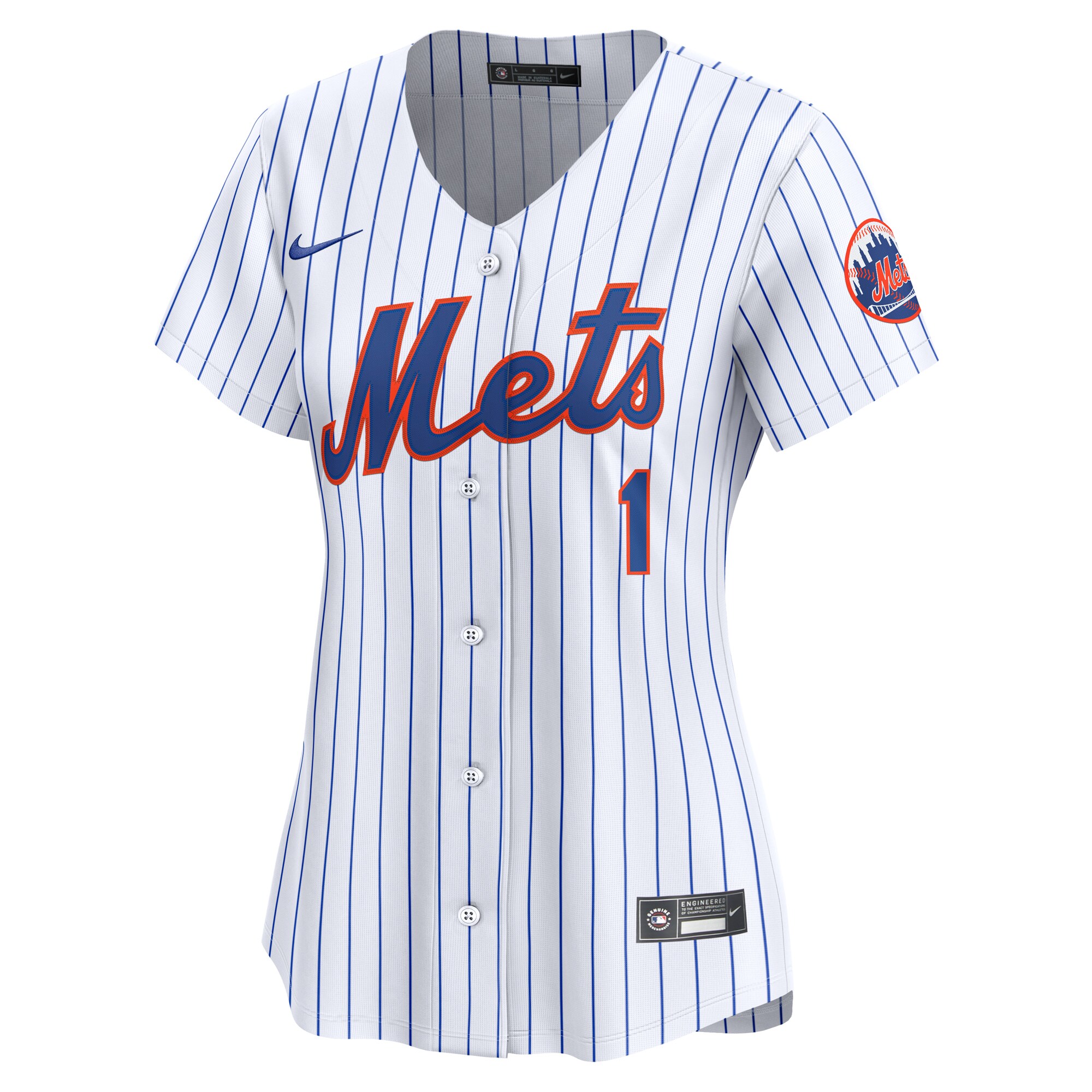 New York Mets  Women's #1 Mom Home Limited Jersey - White