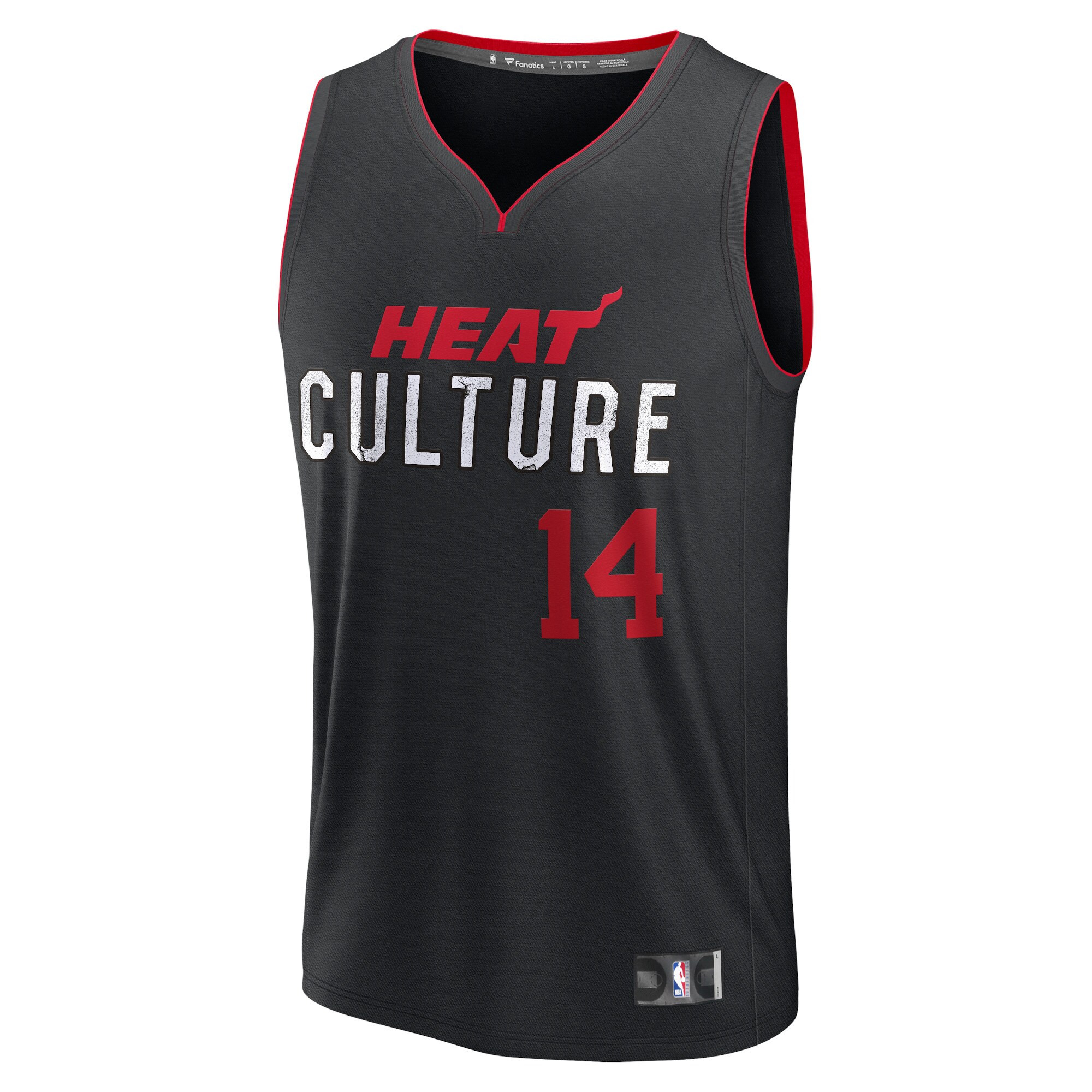 Tyler Herro Miami Heat Fanatics Fast Break Jersey - Black - City Edition