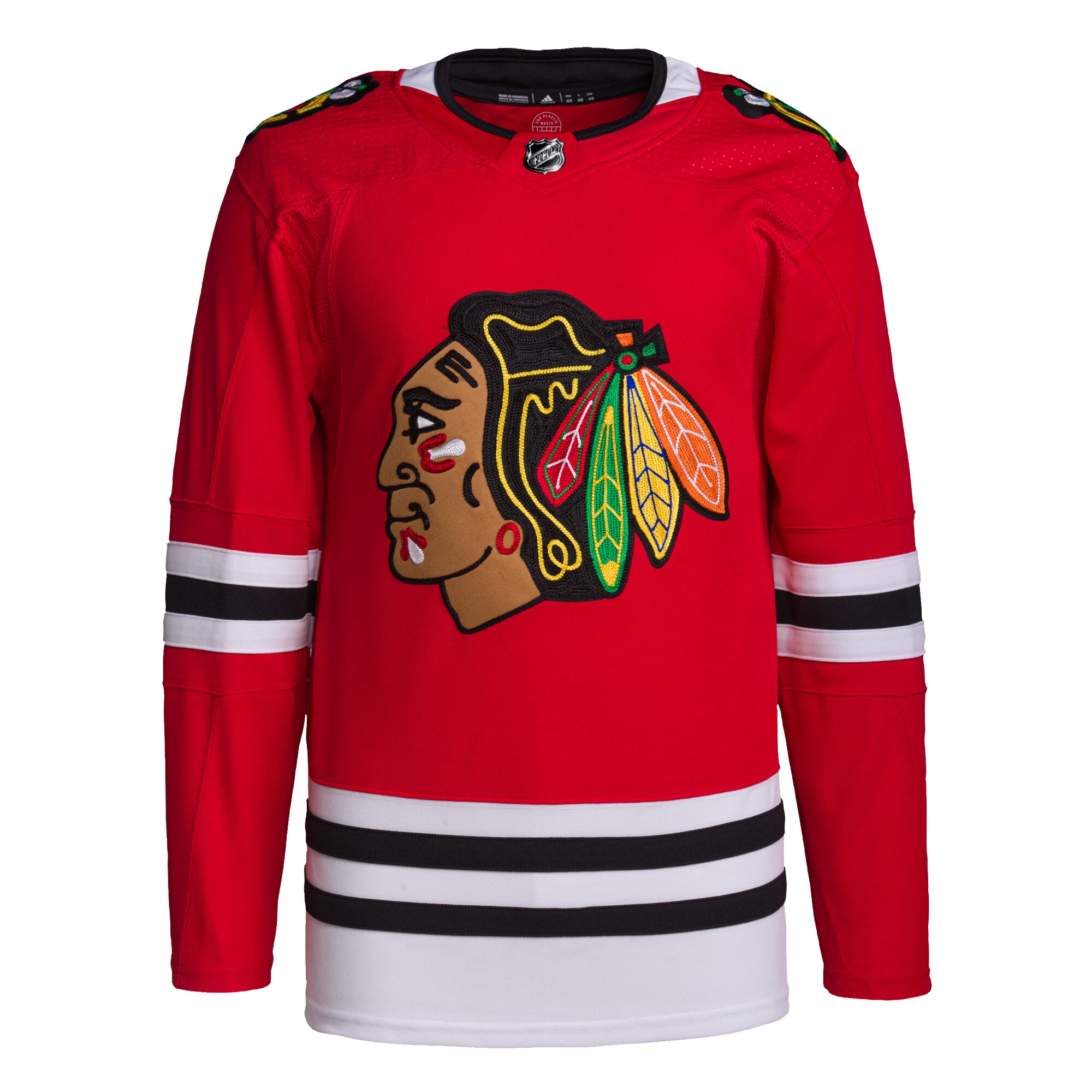 Chicago Blackhawks adidas Men's Home Primegreen Authentic Jersey - Red