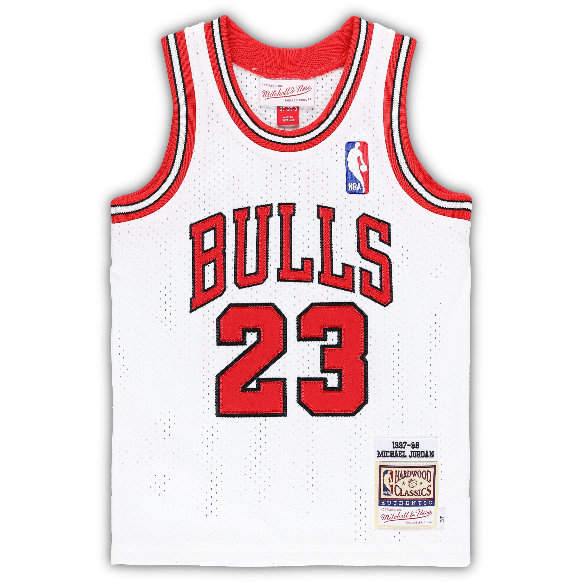 Michael Jordan Chicago Bulls Mitchell & Ness Toddler 1997\/98 Hardwood Classics Authentic Jersey - White