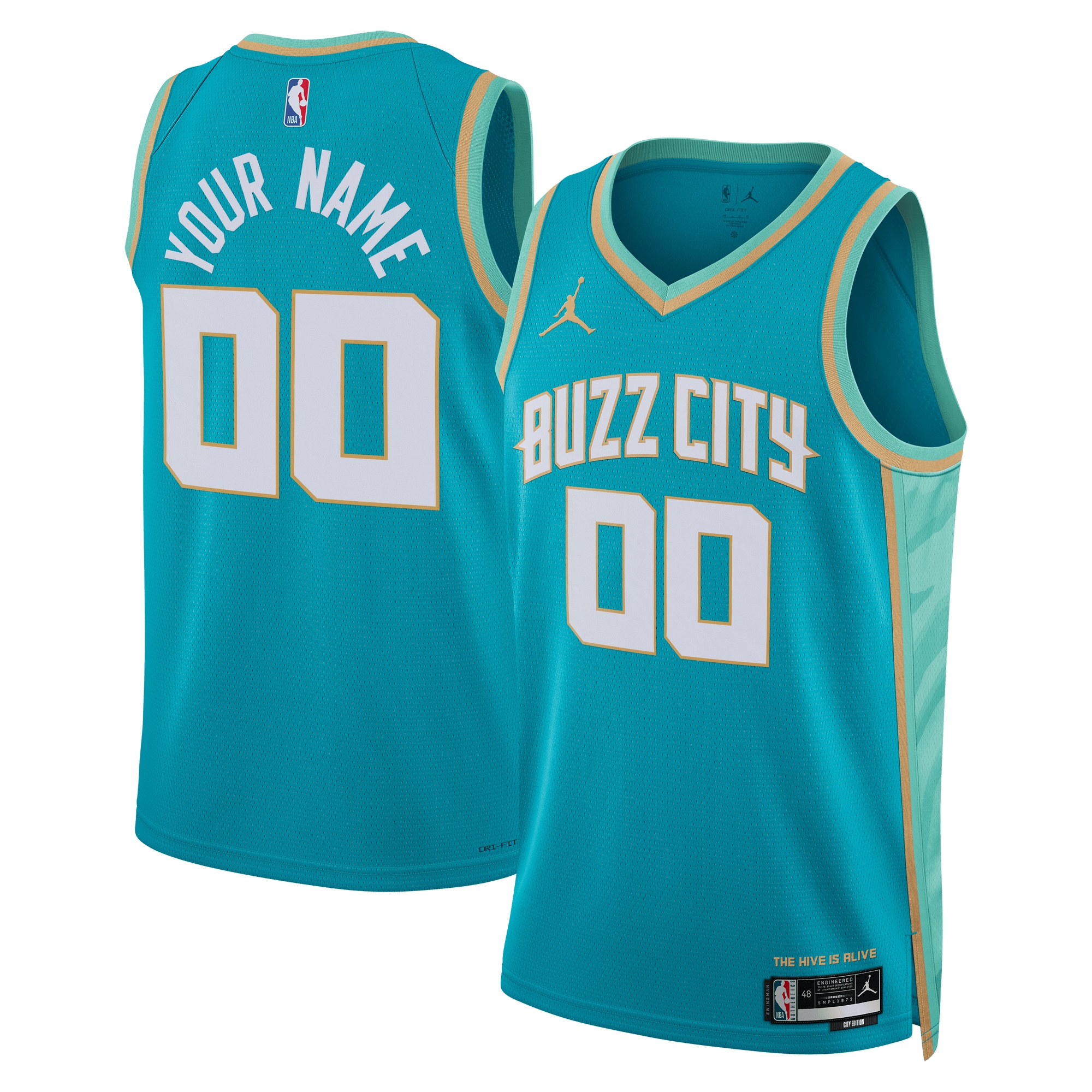 Charlotte Hornets Jordan Brand Unisex 2023\/24 Custom Swingman Jersey - Teal - City Edition
