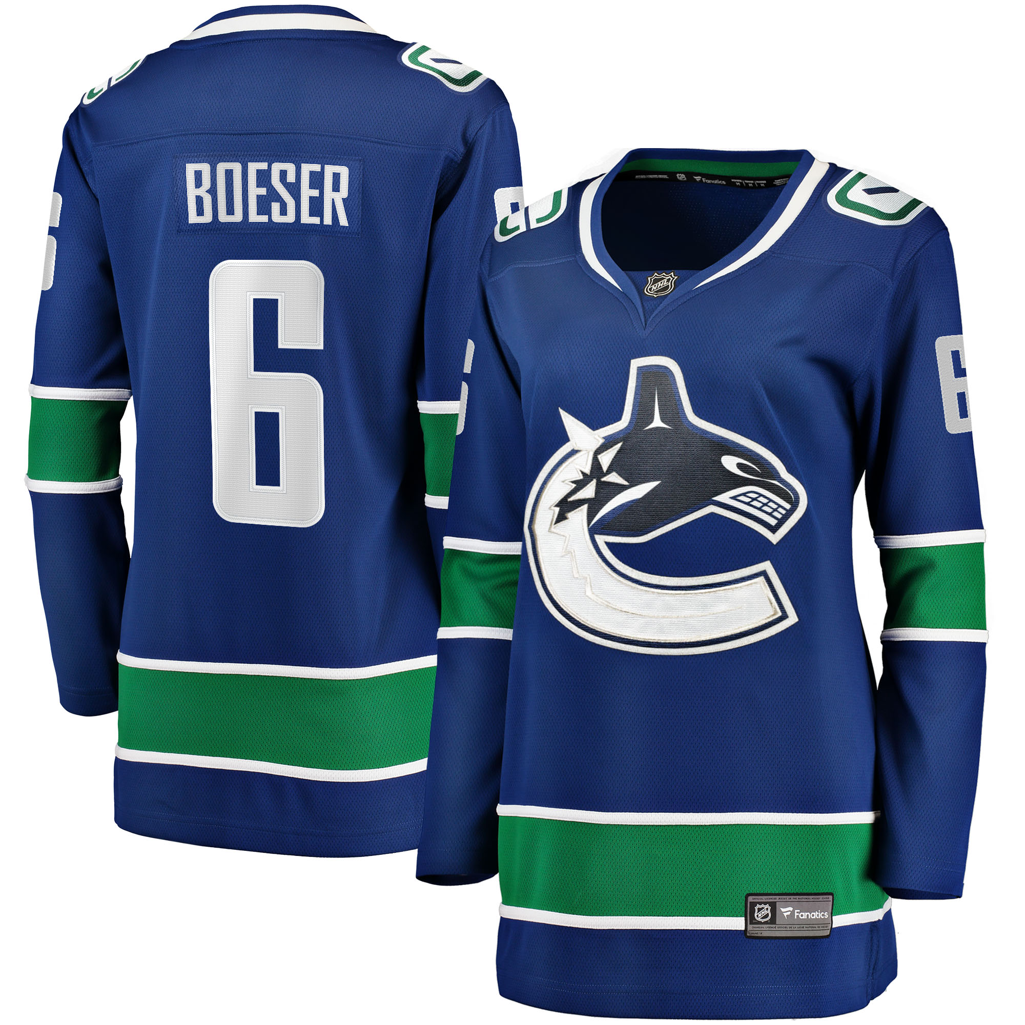 Brock Boeser Vancouver Canucks Fanatics Women's Home Breakaway Jersey - Blue