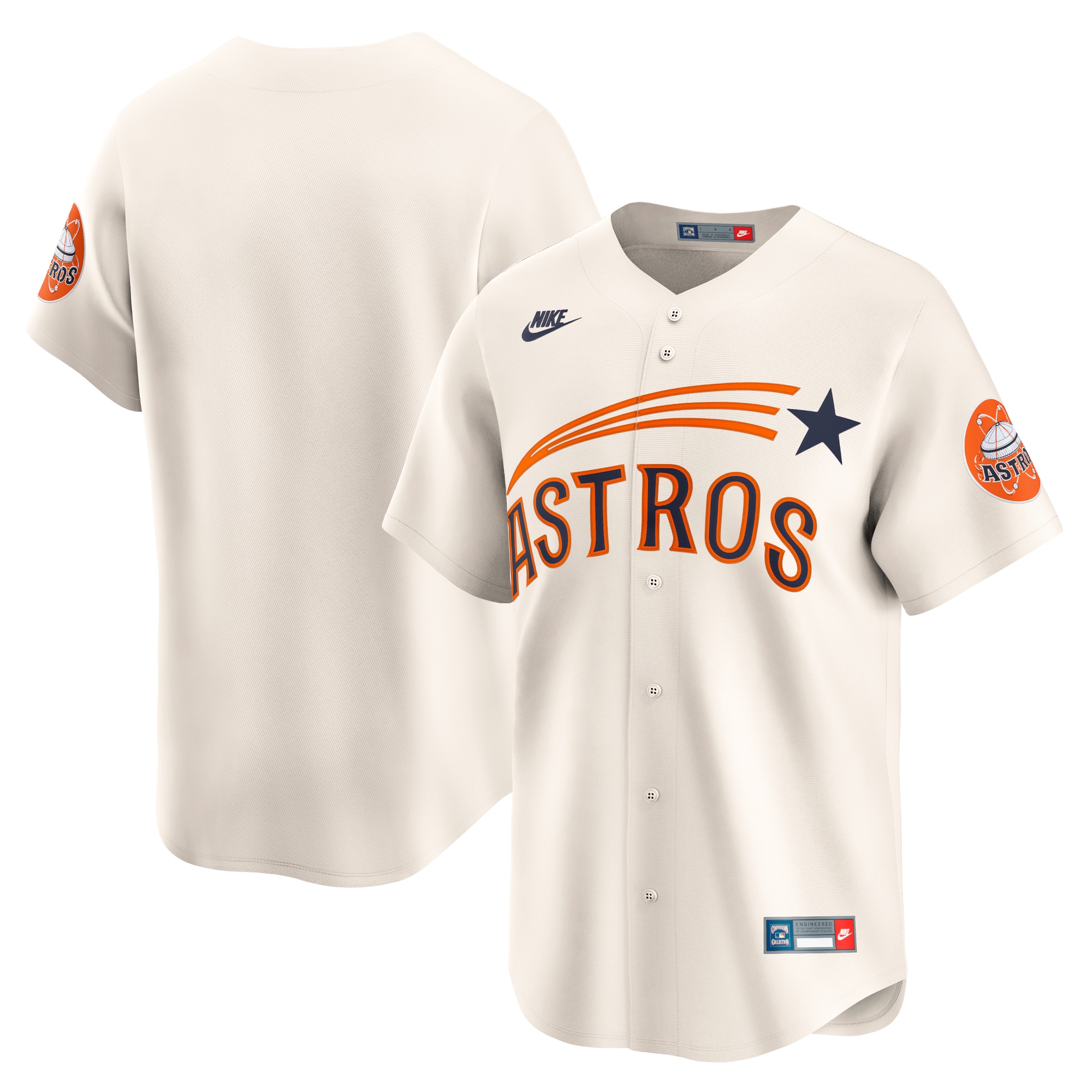 Houston Astros  Cooperstown Collection Limited Jersey - Cream