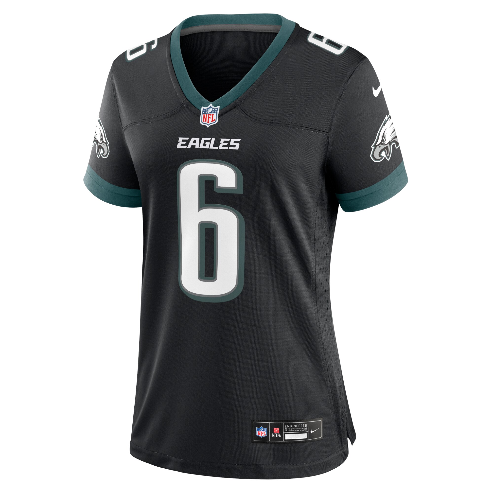 DeVonta Smith Philadelphia Eagles  Women's Alternate Game Jersey - Black