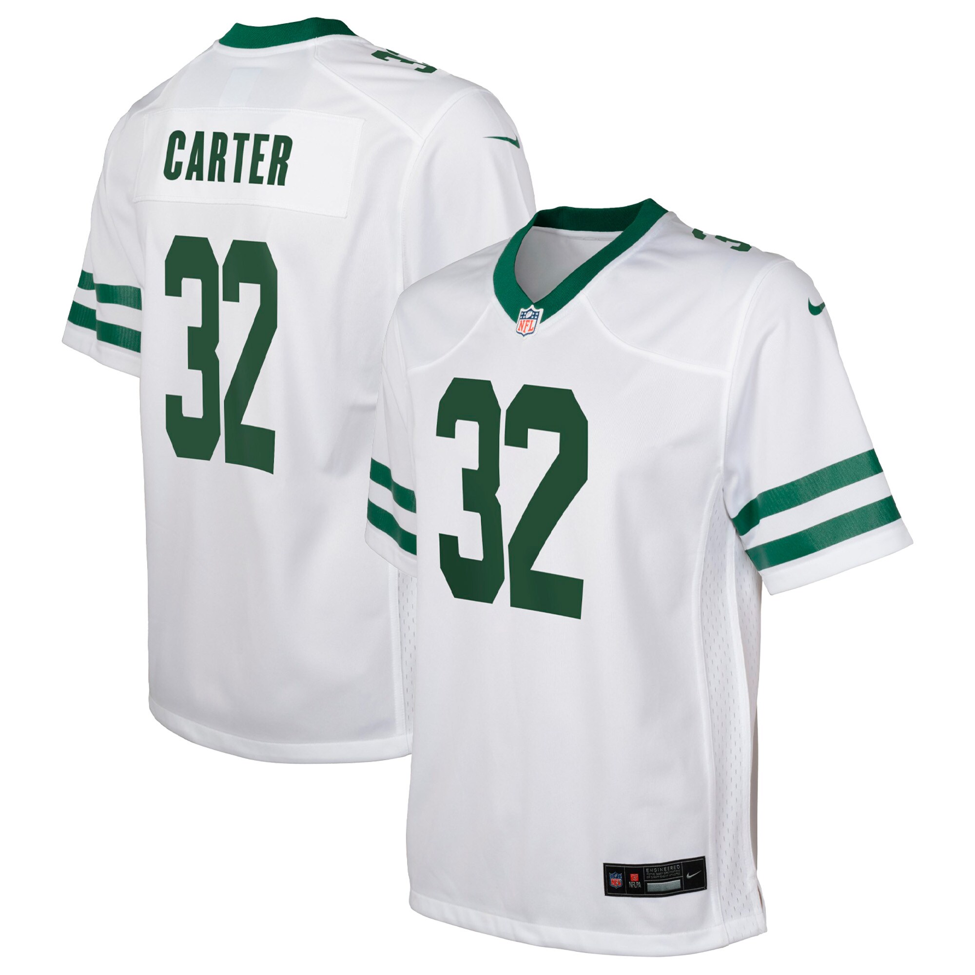 Michael Carter New York Jets  Youth Game Jersey - Legacy White