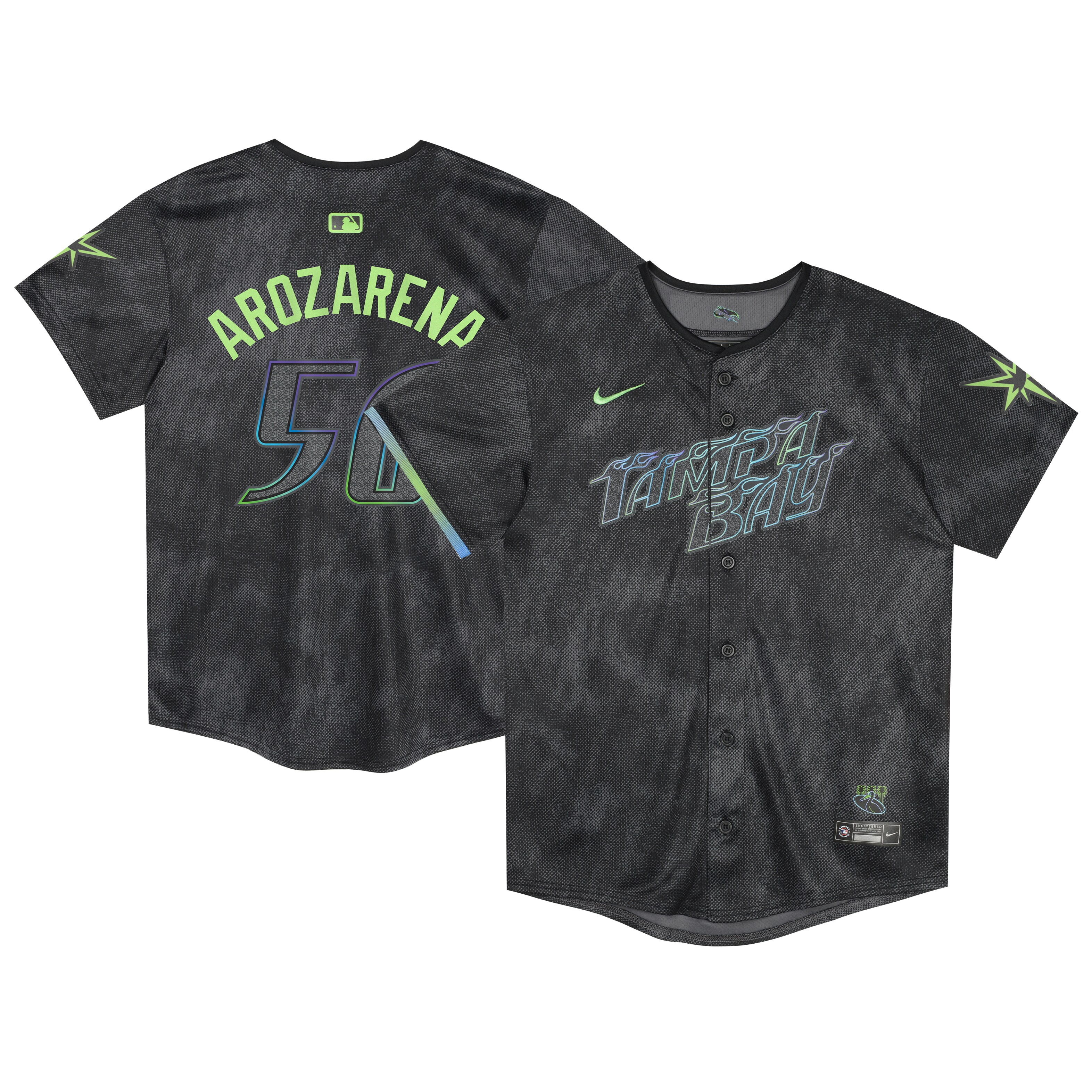 Randy Arozarena Tampa Bay Rays  Preschool 2024 City Connect Limited Player Jersey - Charcoal