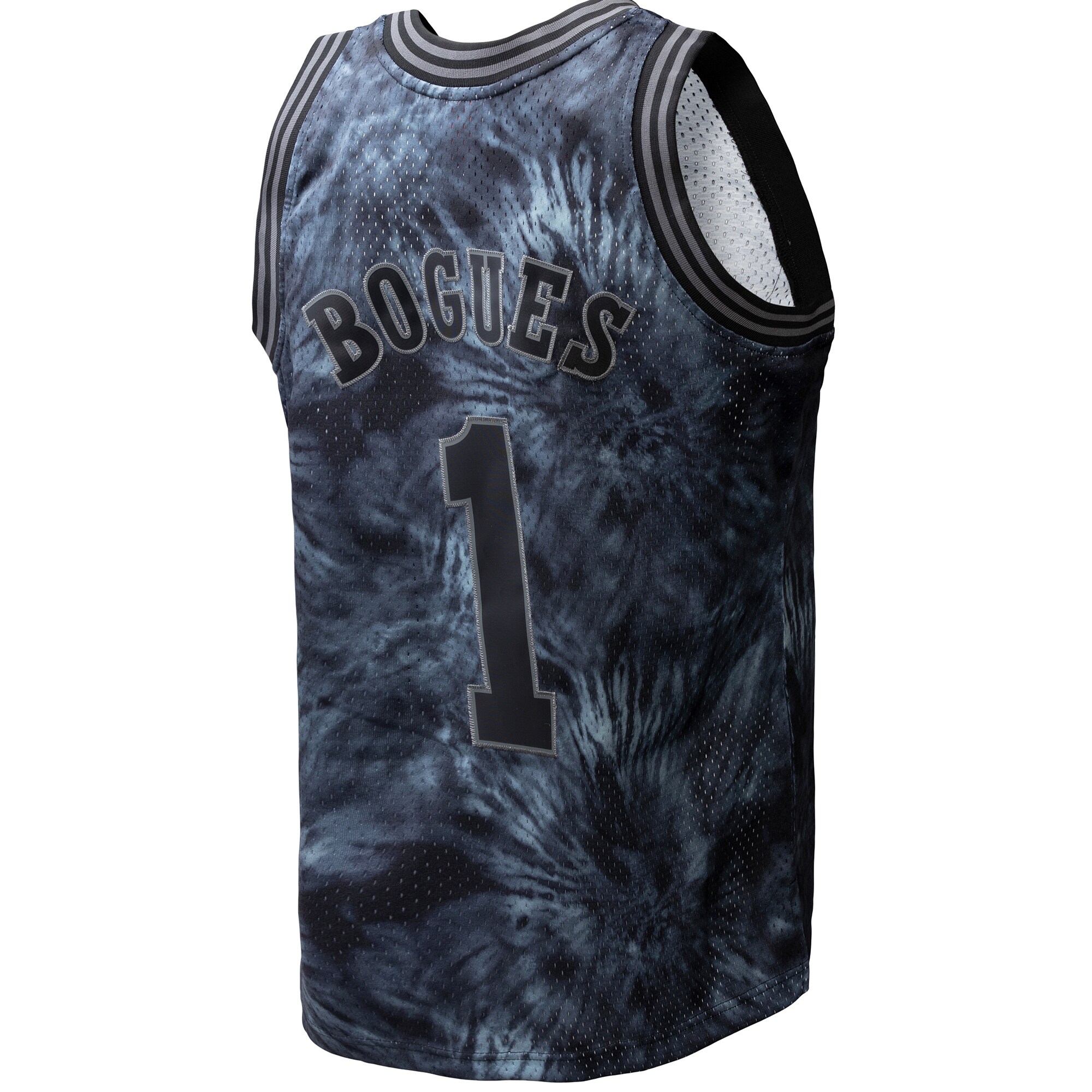 Muggsy Bogues Charlotte Hornets Mitchell & Ness Hardwood Classics 1992\/93 Tie-Dye Swingman Jersey - Black