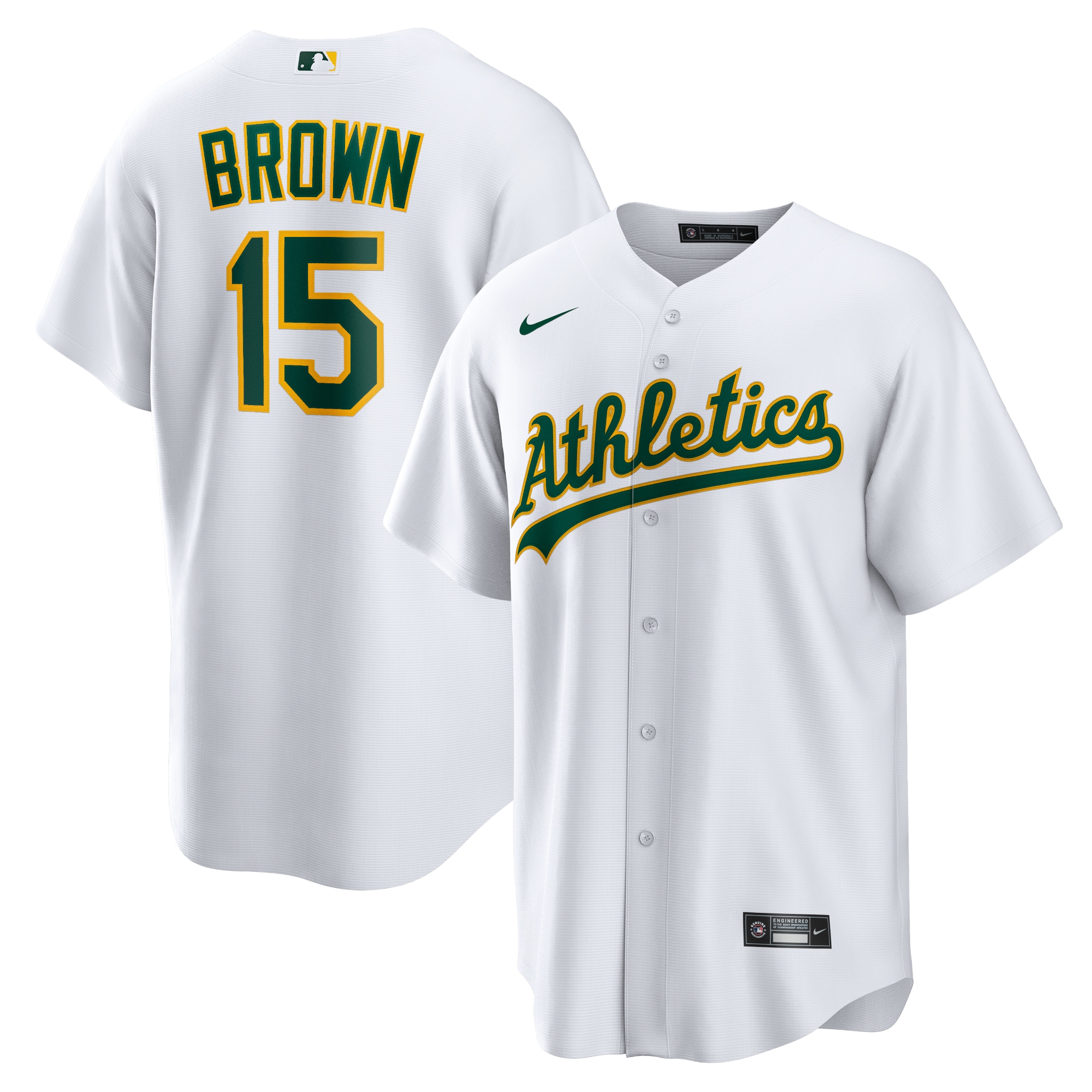 Seth Brown Oakland Athletics  Home Replica Jersey - White