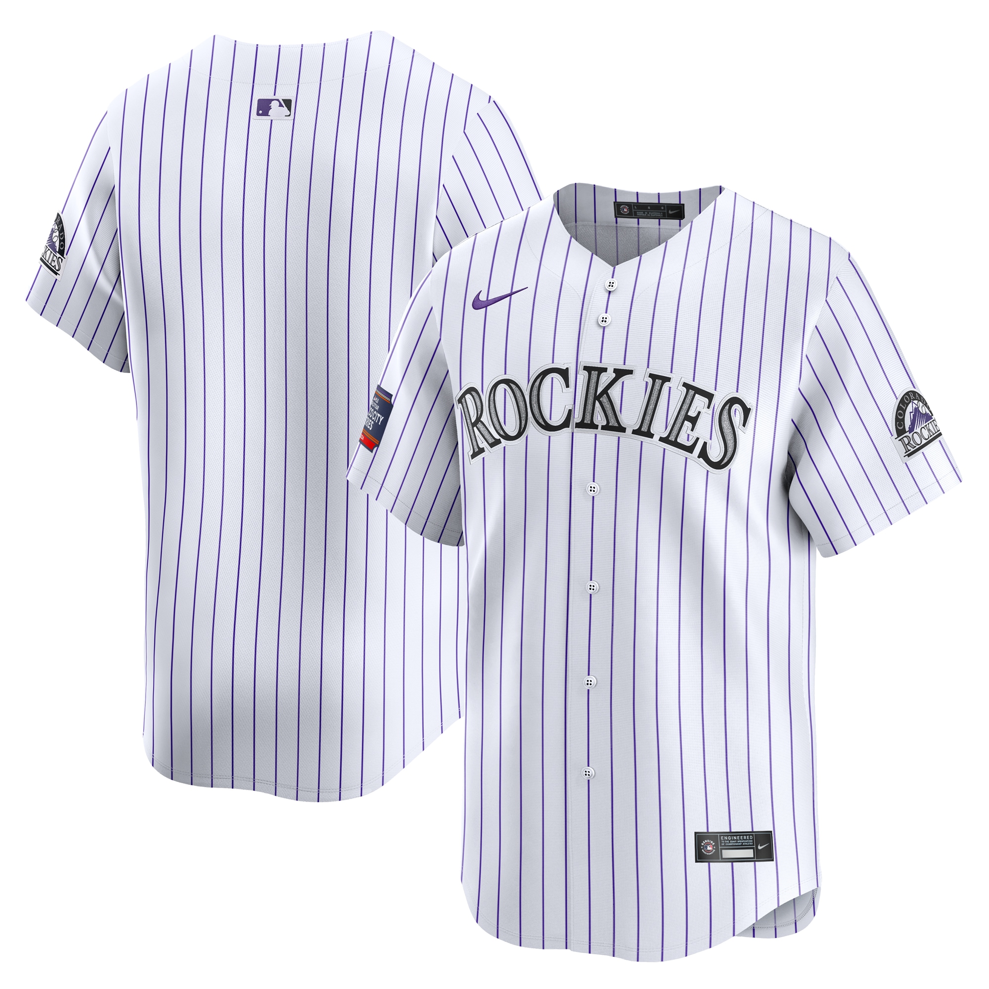 Colorado Rockies  2024 MLB World Tour Mexico City Series Home Limited Jersey\u00c2\u00a0\u00e2\u20ac\u201c White