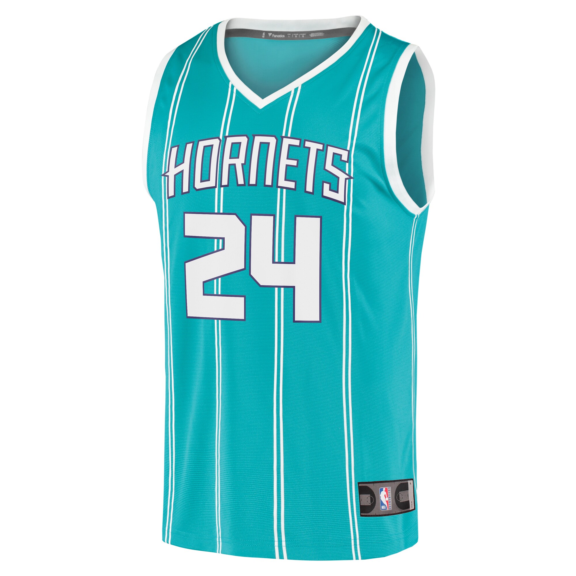 Brandon Miller Charlotte Hornets Fanatics Youth 2023 NBA Draft First Round Pick Fast Break Replica Jersey - Icon Edition - Teal