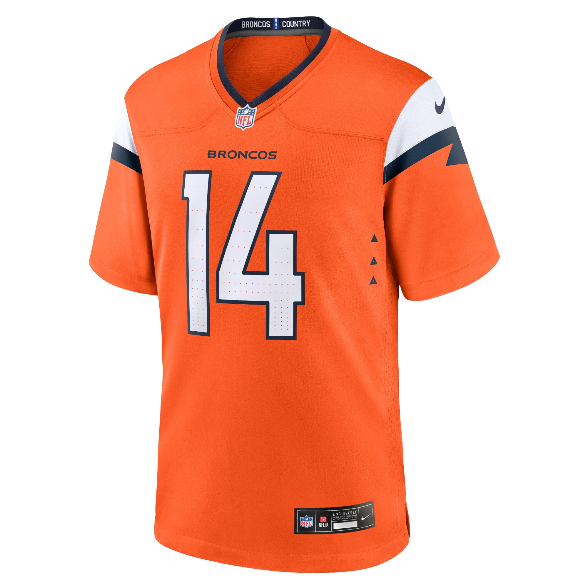 Courtland Sutton Denver Broncos  Game Jersey - Orange