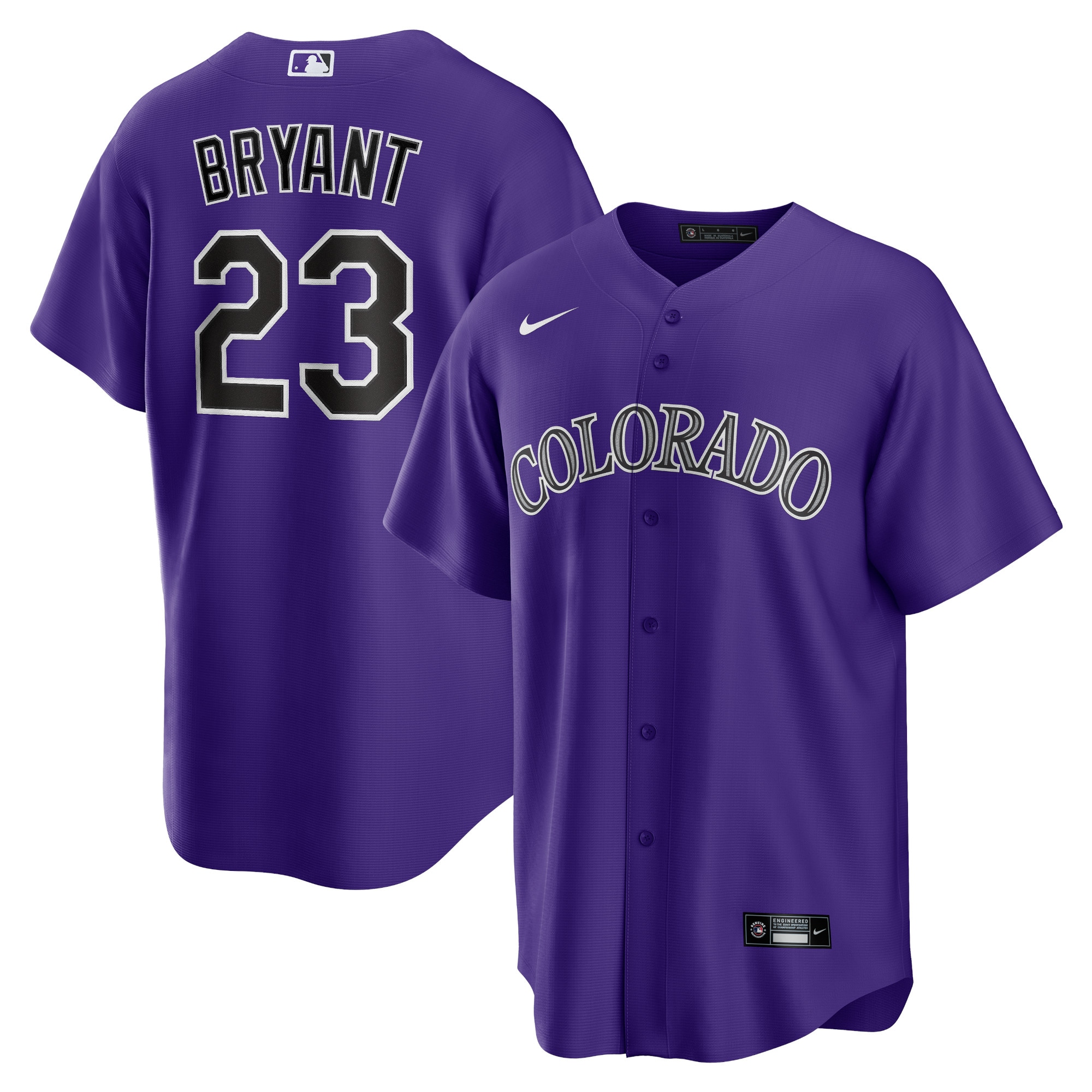 Kris Bryant Colorado Rockies  Alternate Replica Player Jersey - Purple