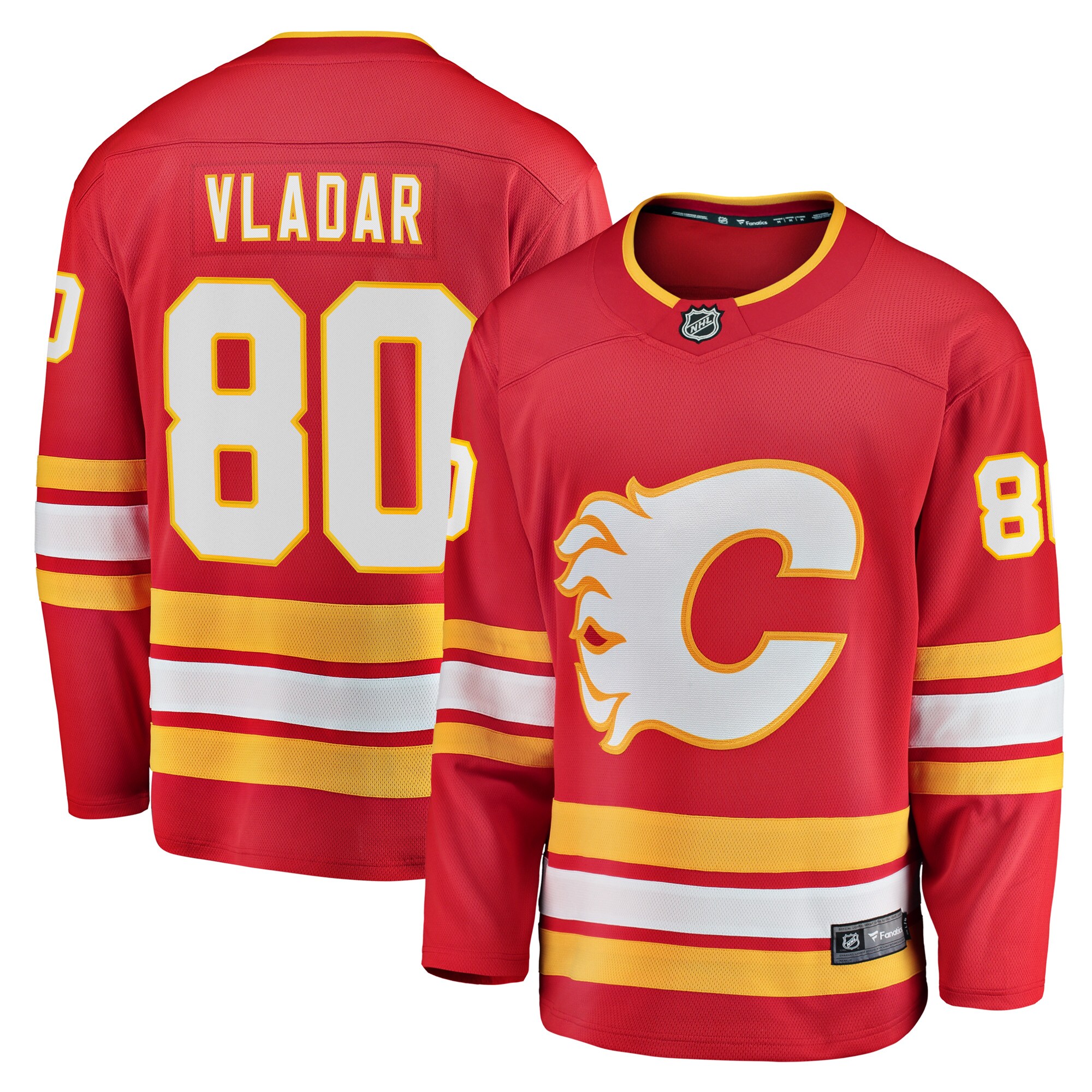 Daniel Vladar Calgary Flames Fanatics Home Breakaway Player Jersey - Red