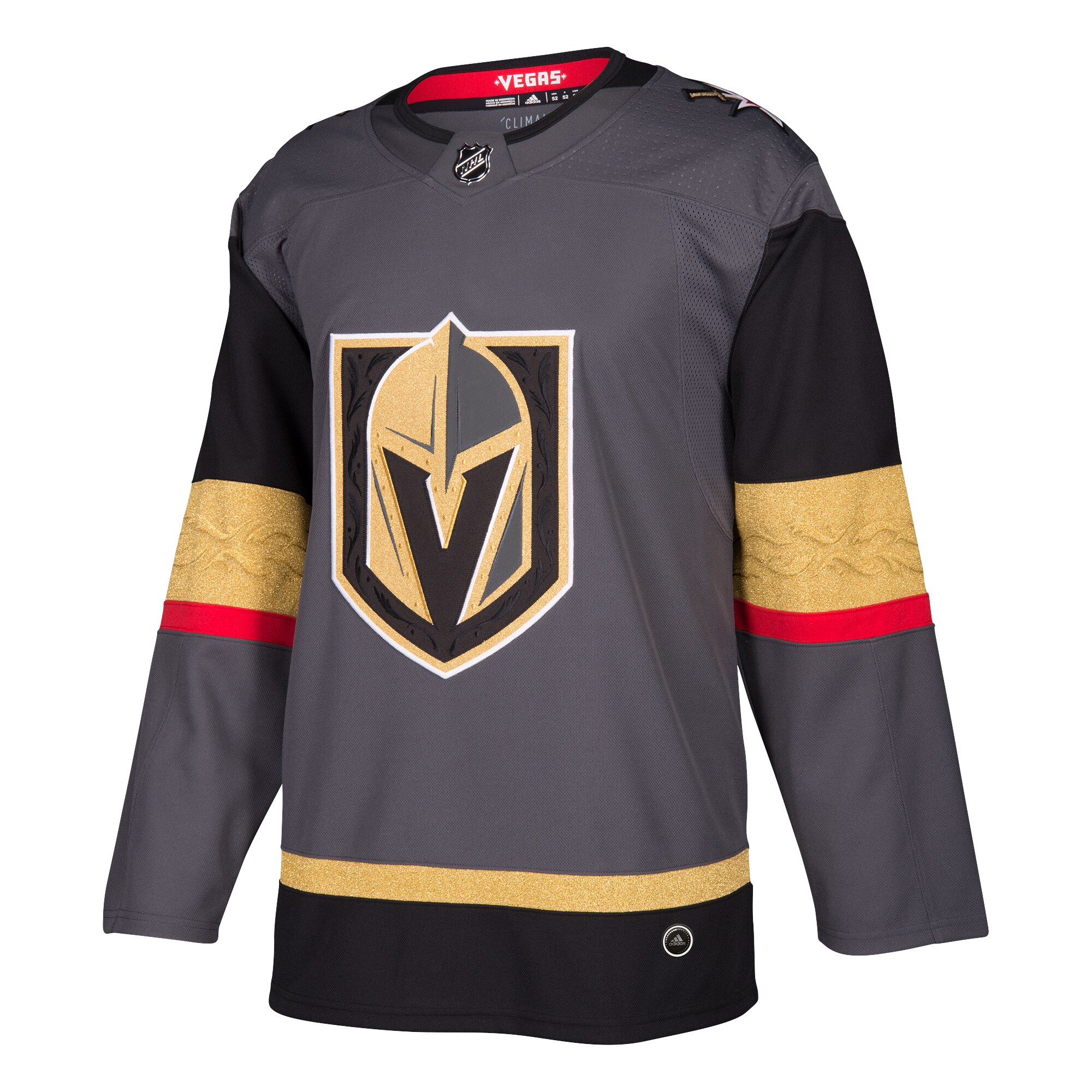Vegas Golden Knights adidas Alternate Authentic Blank Jersey - Gray