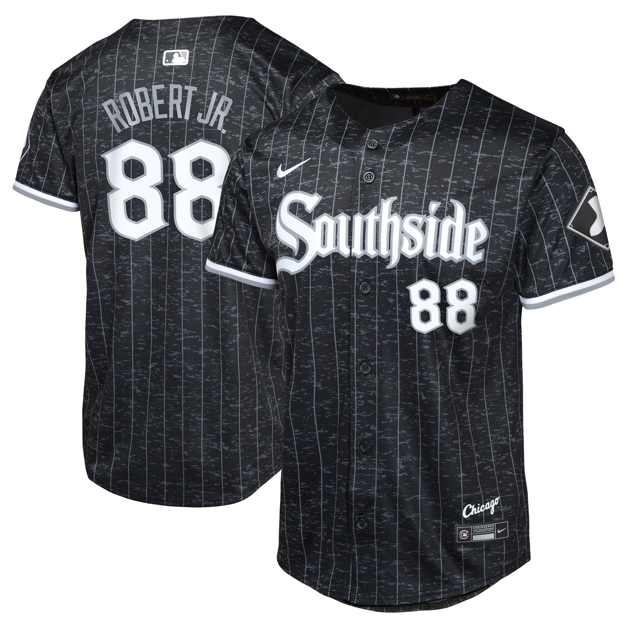 Luis Robert Jr. Chicago White Sox  Youth City Connect Limited Player Jersey - Black