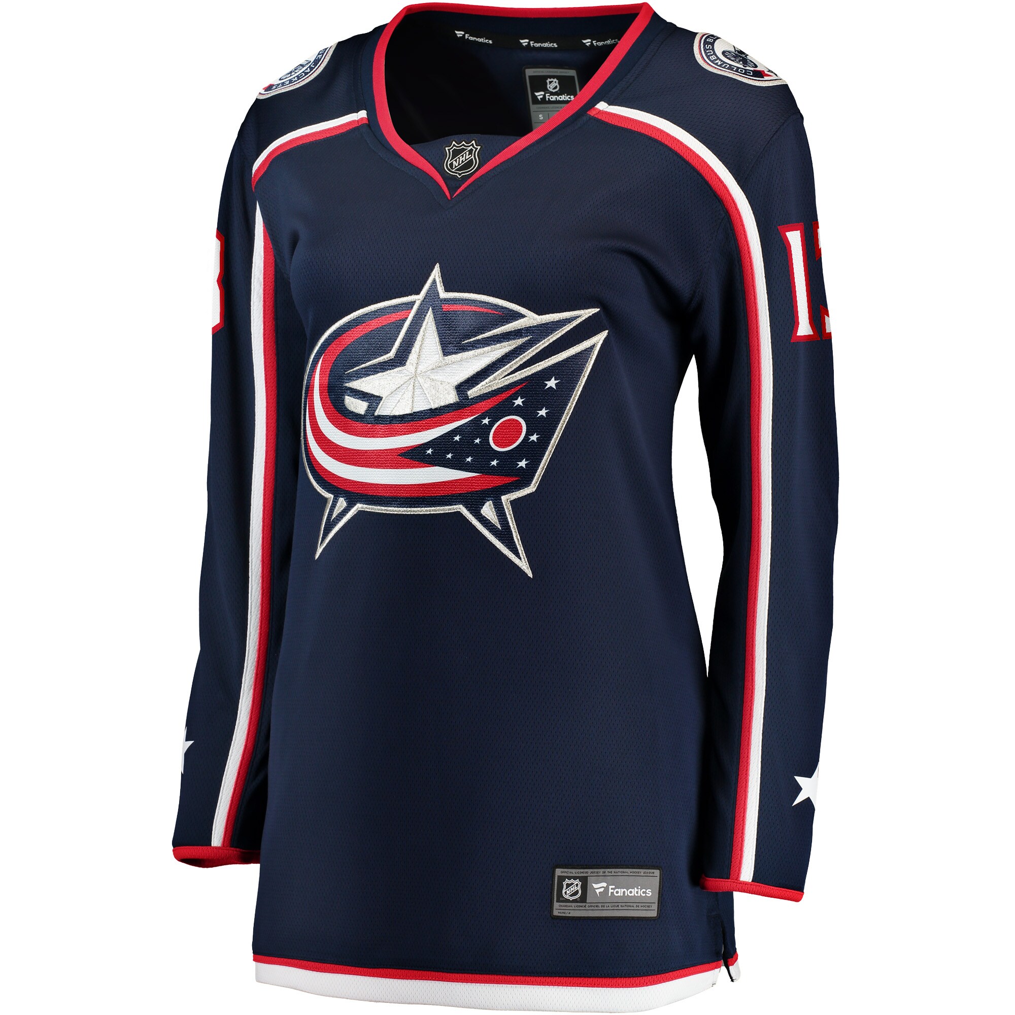 Johnny Gaudreau Columbus Blue Jackets Fanatics Women's Breakaway Player Jersey - Navy