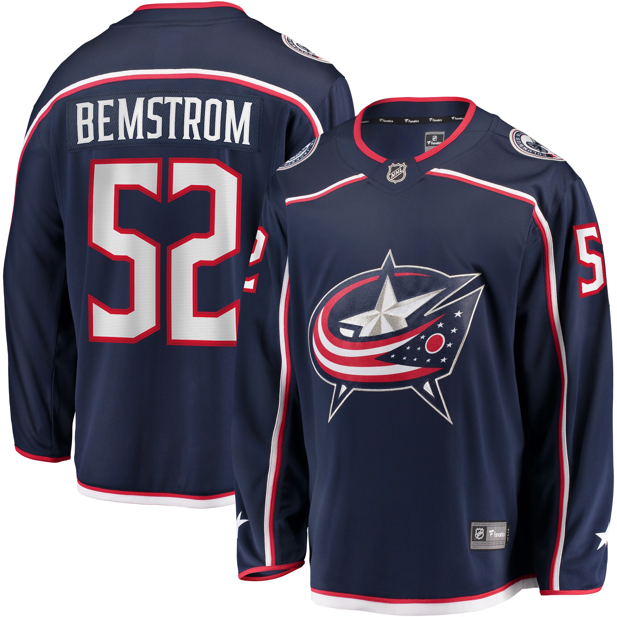 Emil Bemstrom Columbus Blue Jackets Fanatics Home Breakaway Player Jersey - Navy
