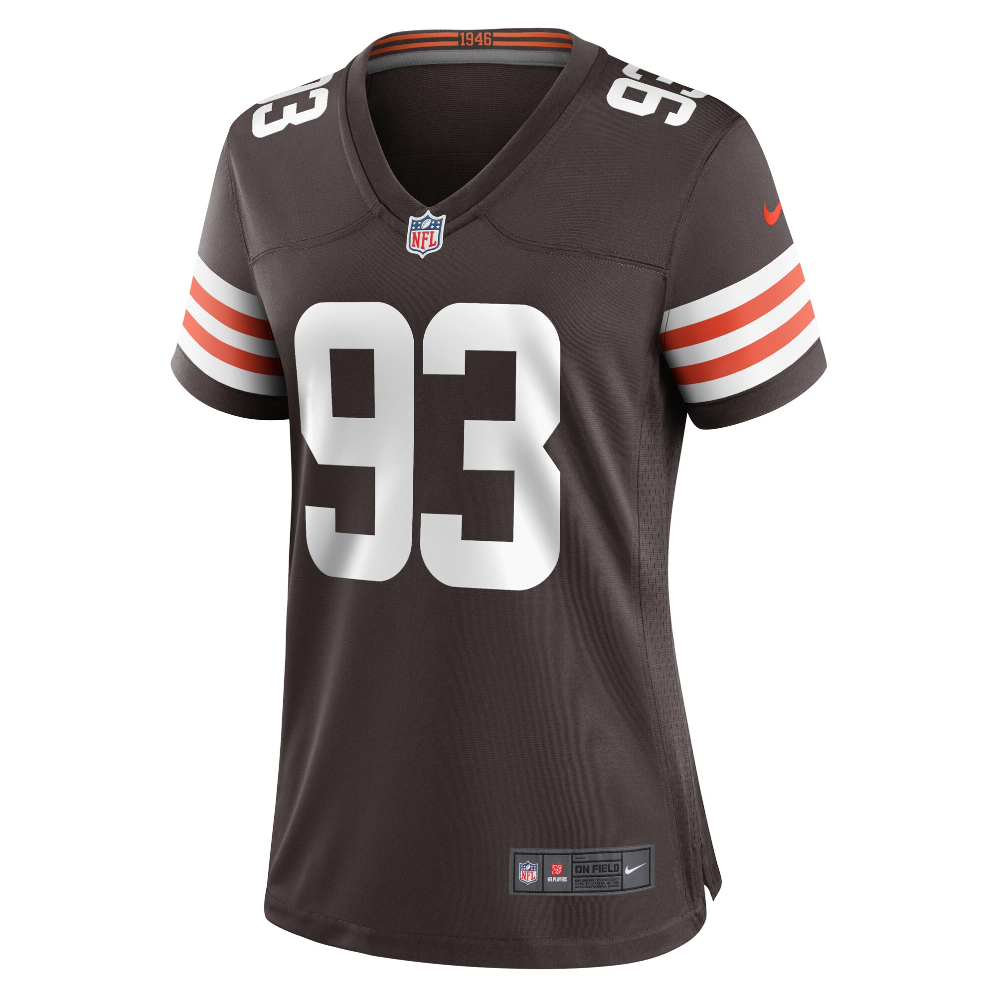 Shelby Harris Cleveland Browns  Women's Team Game Jersey -  Brown