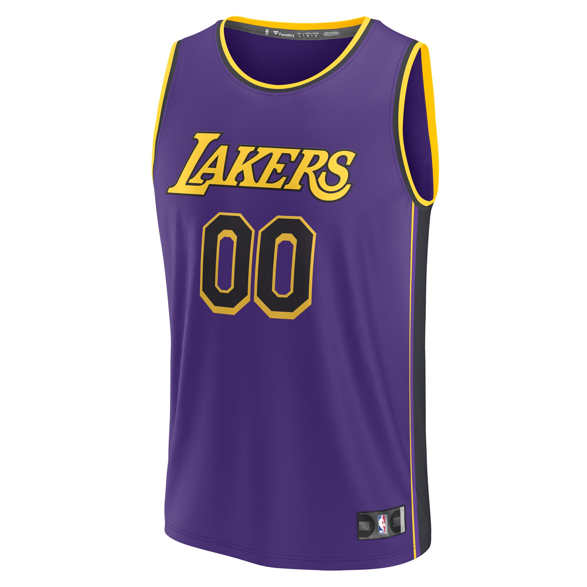 Los Angeles Lakers Fanatics Youth Fast Break Replica Custom Jersey - Statement Edition - Purple