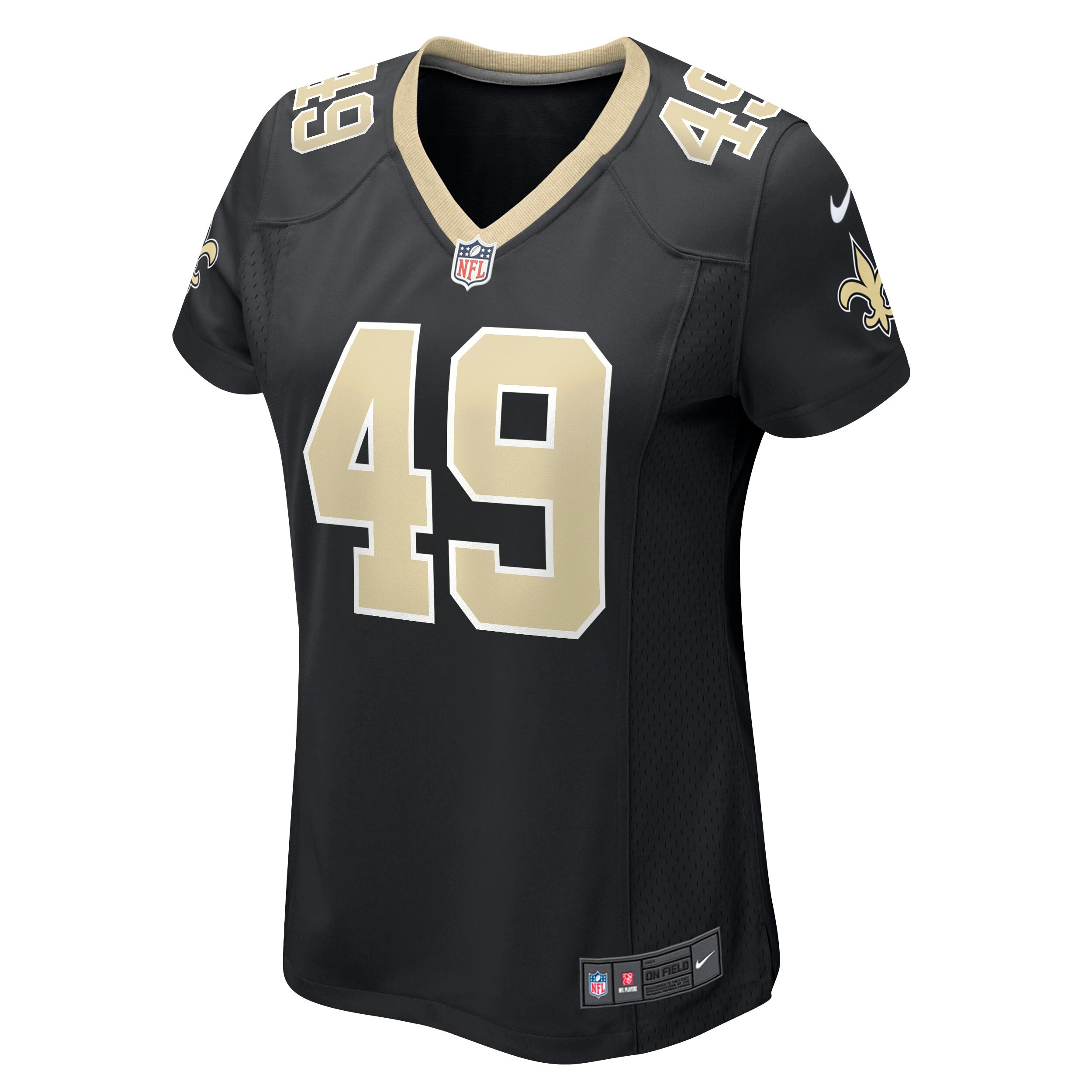 Zach Wood New Orleans Saints  Women's Game Jersey - Black