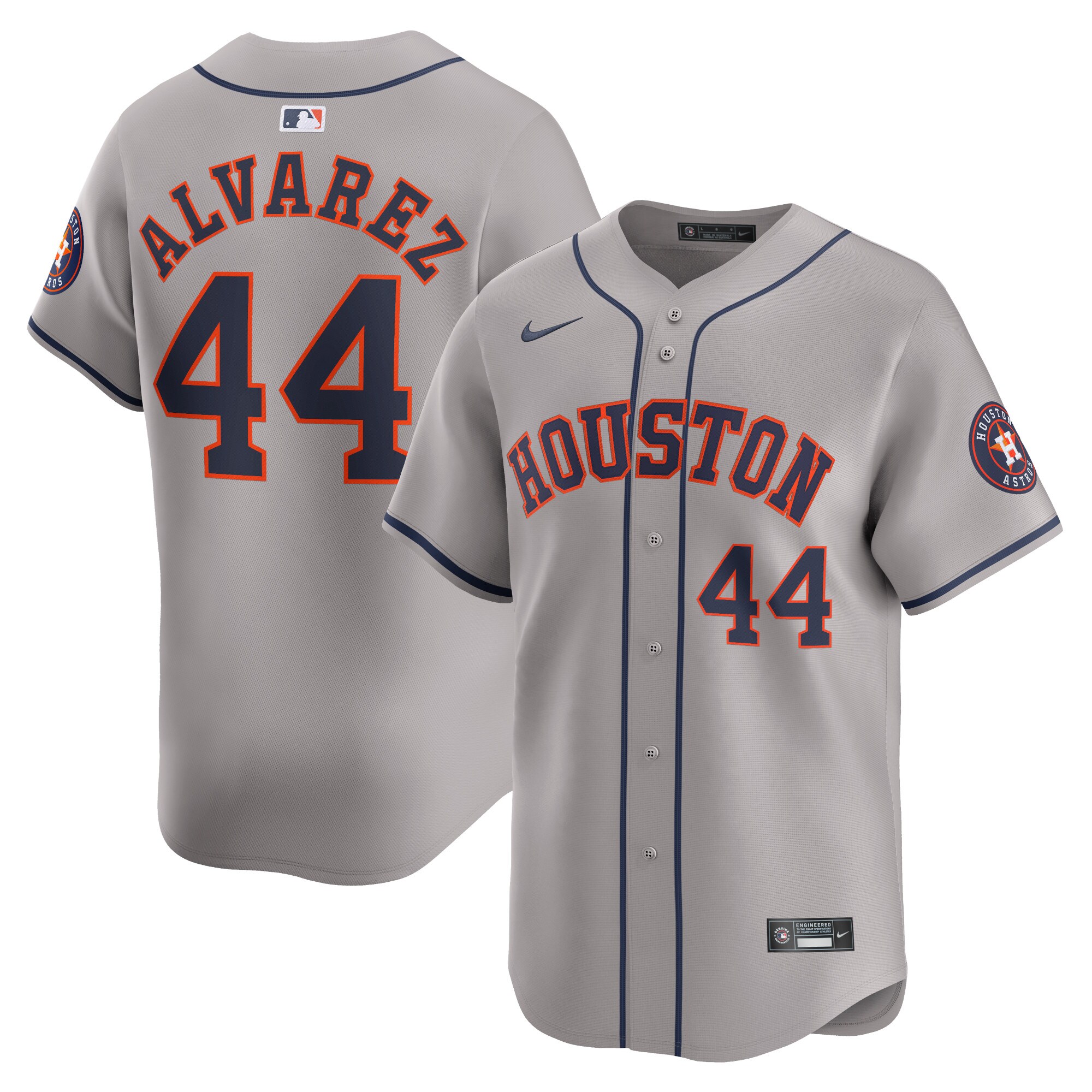 Yordan Alvarez Houston Astros  Away Limited Player Jersey - Gray