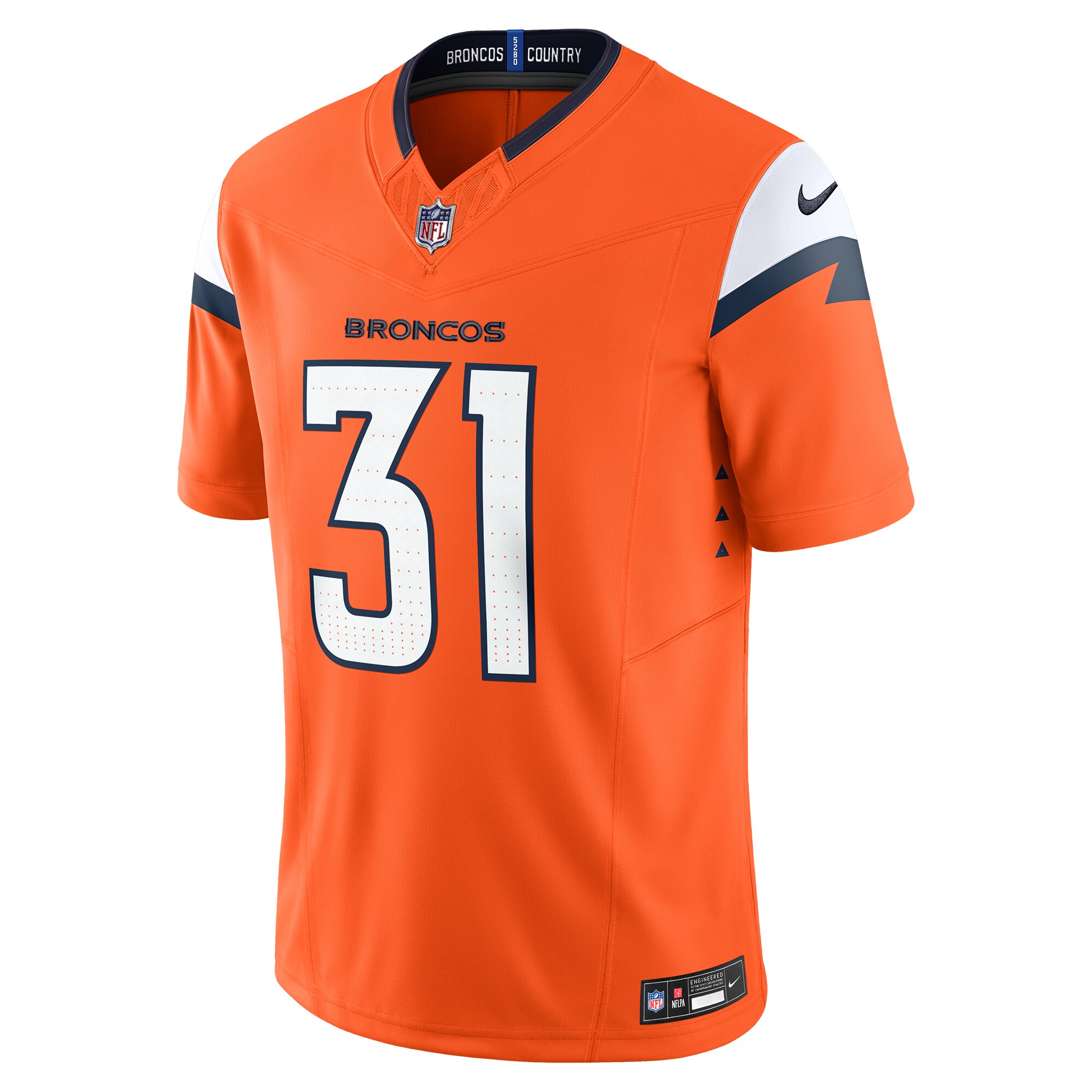 Justin Simmons Denver Broncos  Vapor F.U.S.E. Limited Jersey - Orange