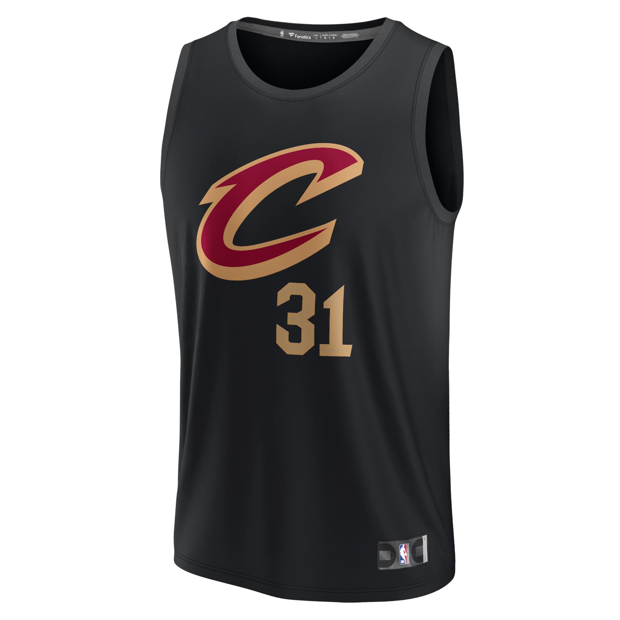 Jarrett Allen Cleveland Cavaliers Fanatics Fast Break Replica Jersey - Statement Edition - Black