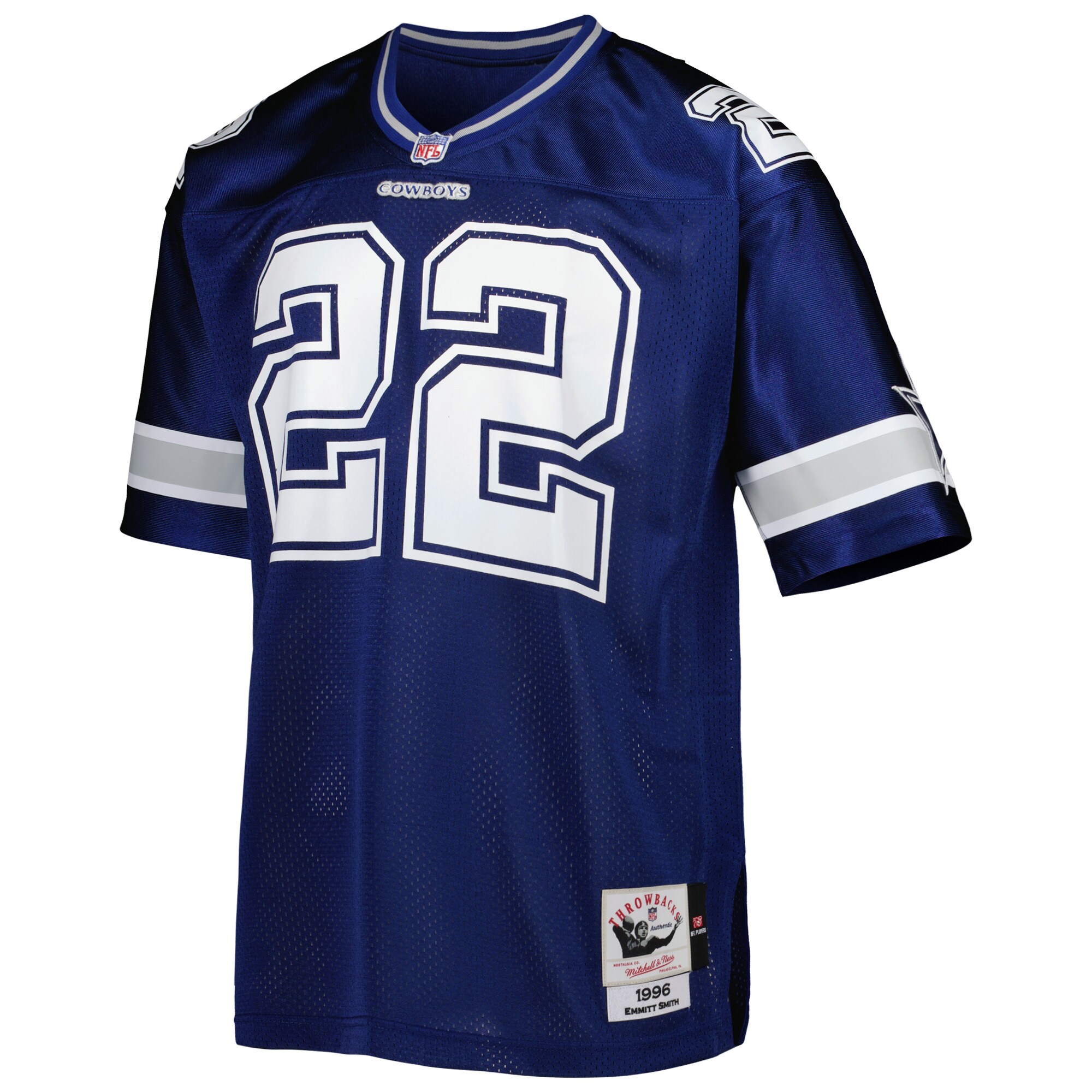 Emmitt Smith Dallas Cowboys 1996 Mitchell & Ness Authentic Throwback Retired Player Jersey - Navy