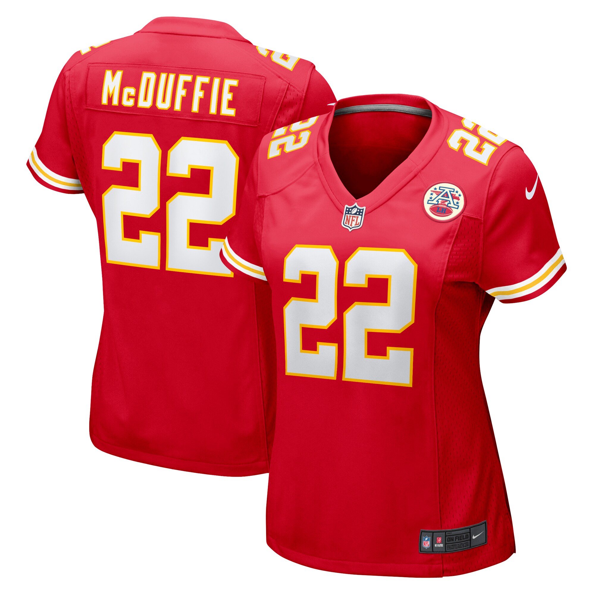 Trent McDuffie Kansas City Chiefs  Women's  Game Jersey -  Red