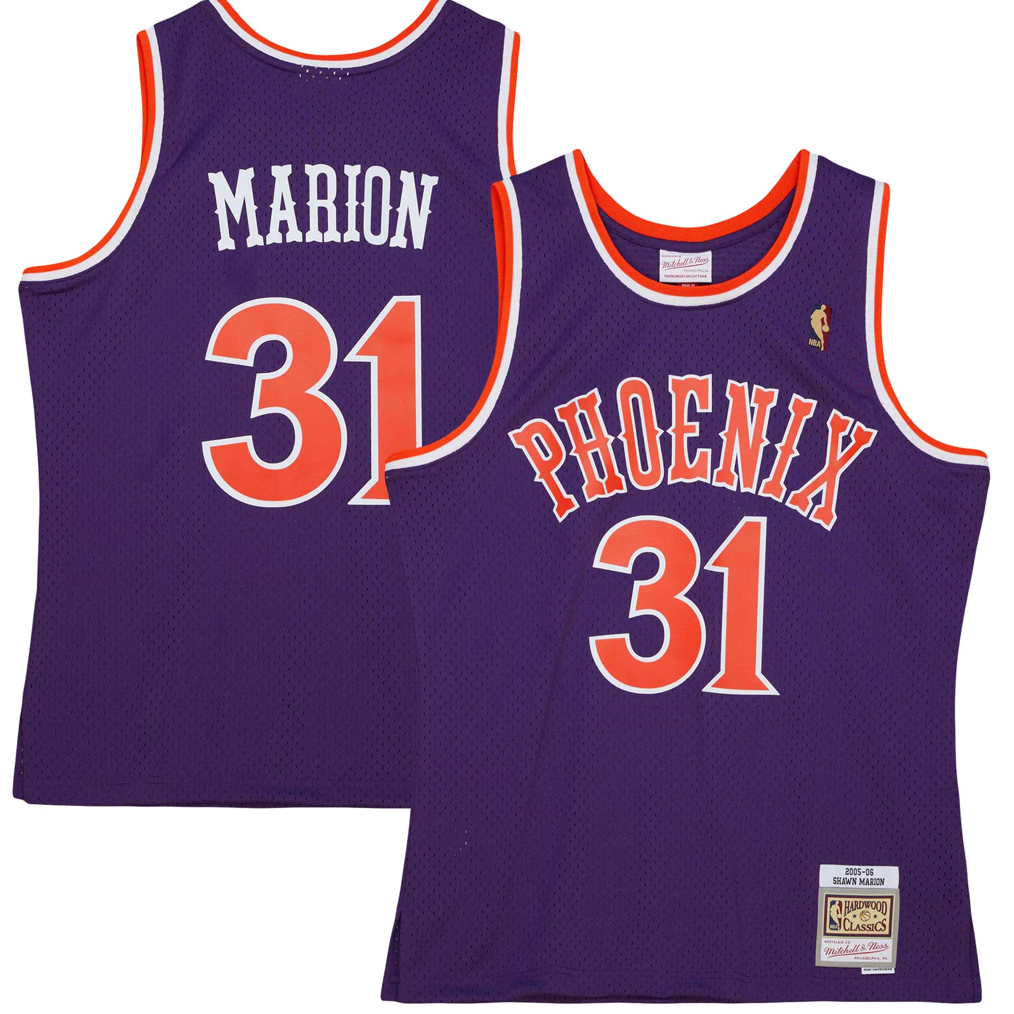 Shawn Marion Phoenix Suns Mitchell & Ness 2001\/02 Hardwood Classics Swingman Jersey - Purple