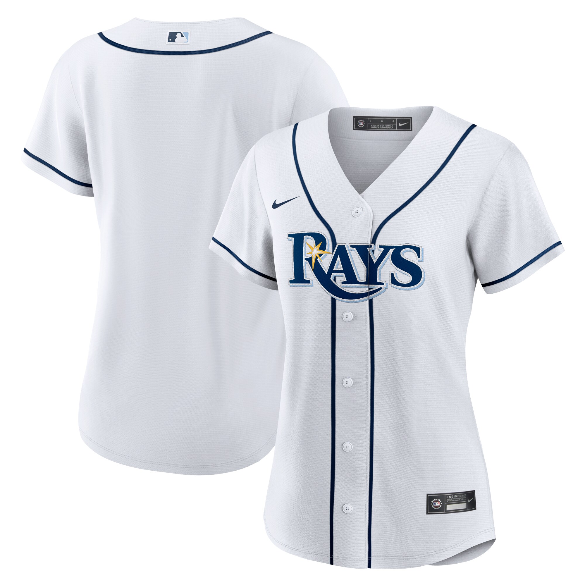 Tampa Bay Rays  Women's Home Replica Team Jersey - White