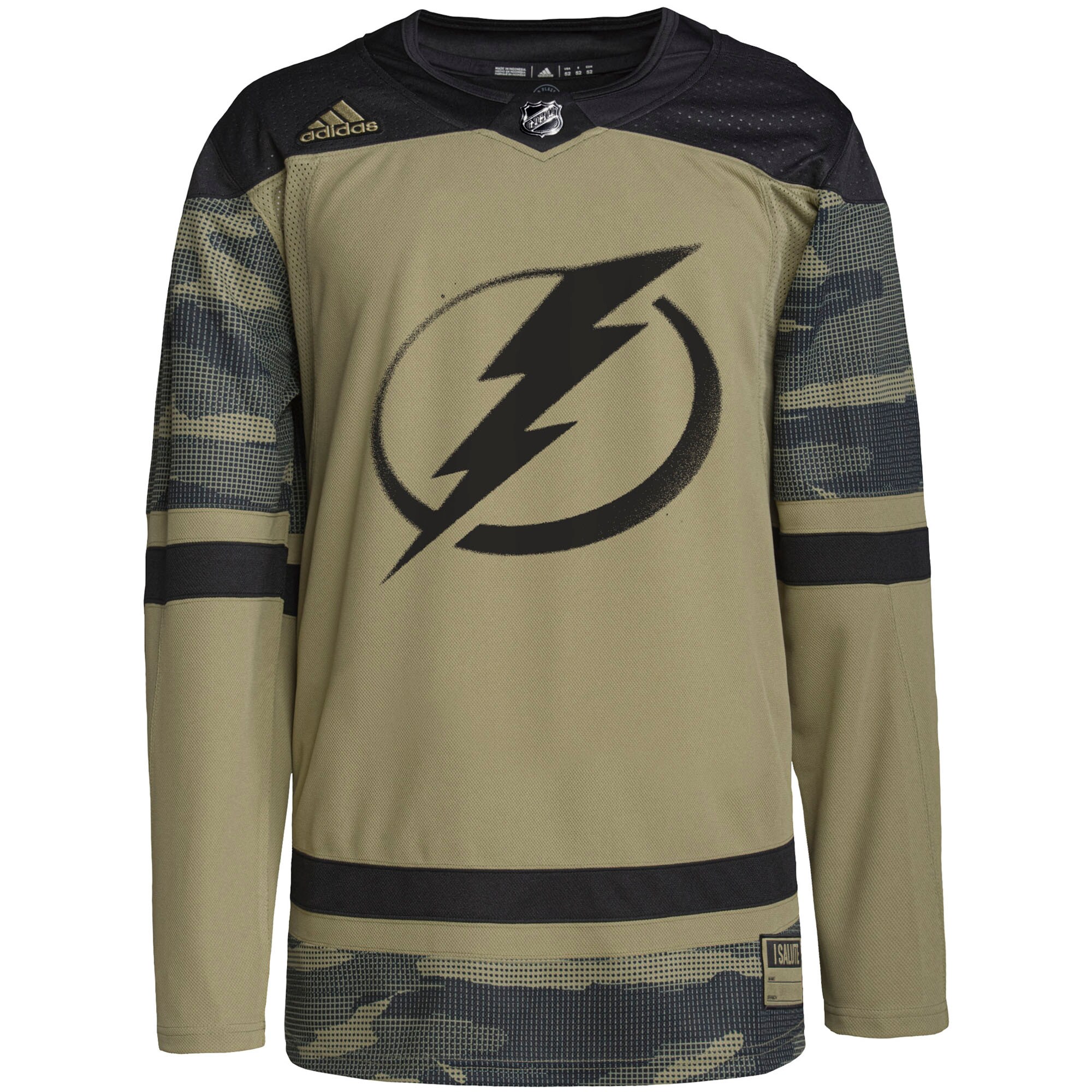 Tampa Bay Lightning adidas Military Appreciation Team Authentic Practice Jersey - Camo