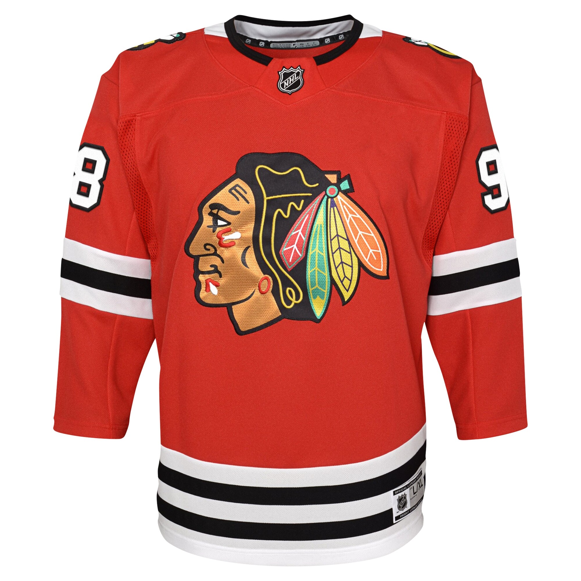 Connor Bedard Chicago Blackhawks Youth Home Premier\u00c2\u00a0Player Jersey - Red
