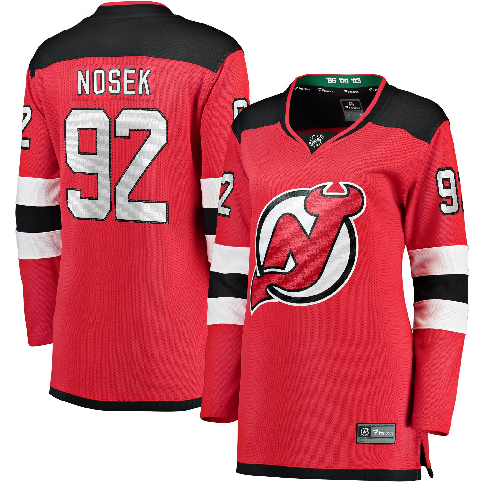 Tomas Nosek New Jersey Devils Fanatics Women's Home Breakaway Player Jersey - Red