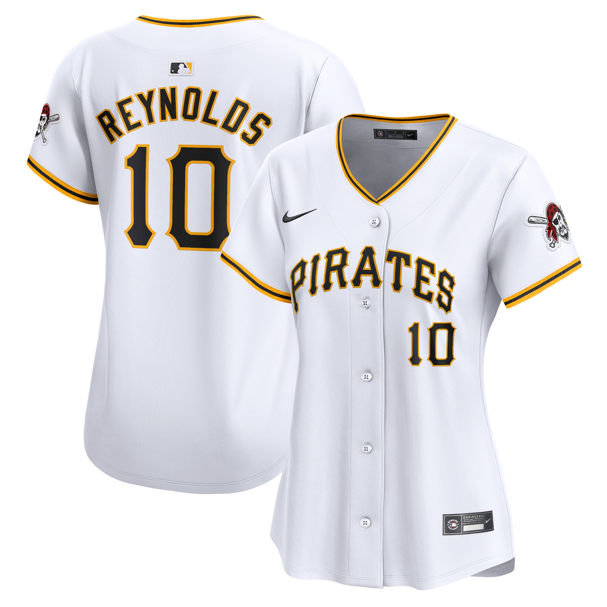 Bryan Reynolds Pittsburgh Pirates  Women's  Home Limited Player Jersey - White