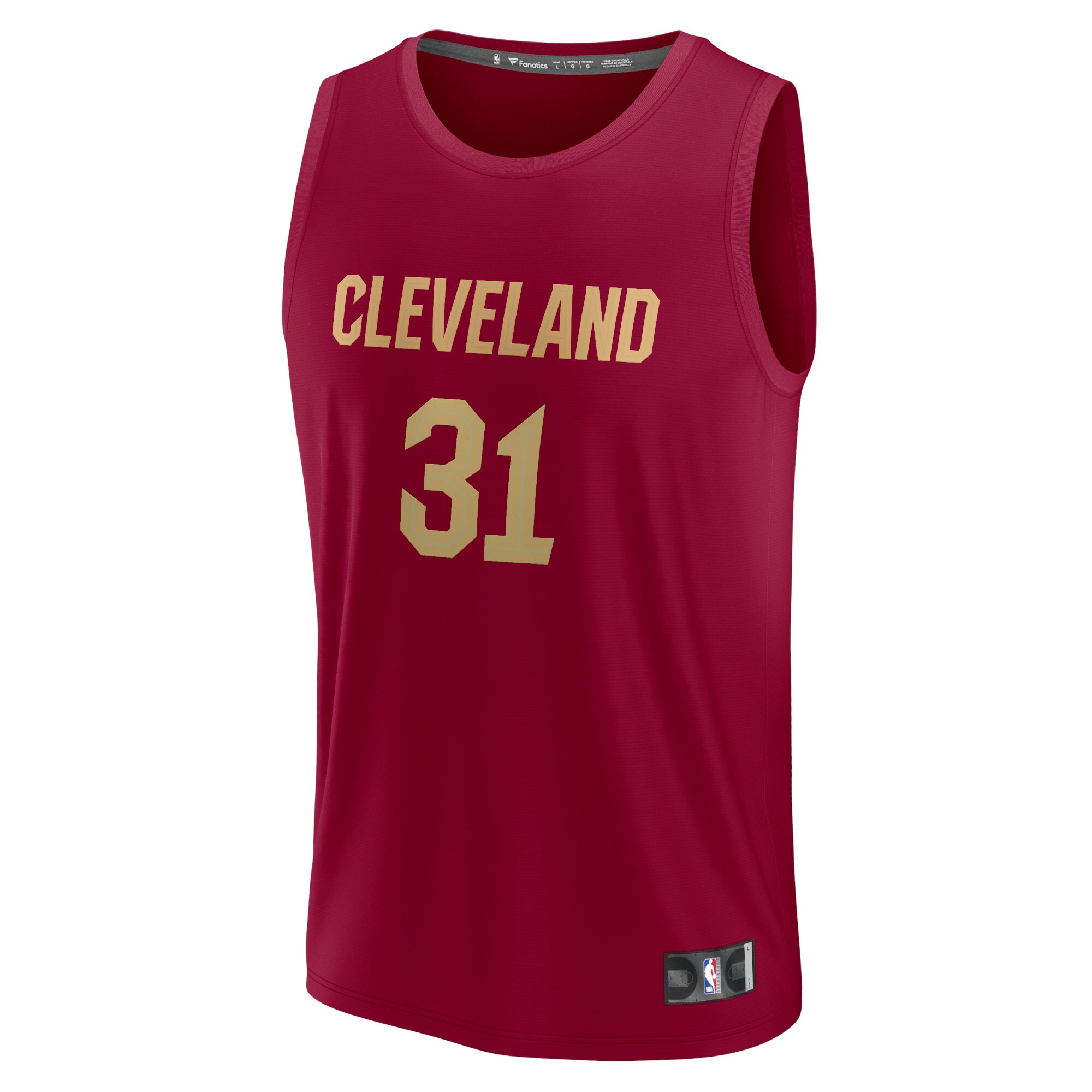 Jarrett Allen Cleveland Cavaliers Fanatics Fast Break Replica Jersey - Icon Edition - Wine